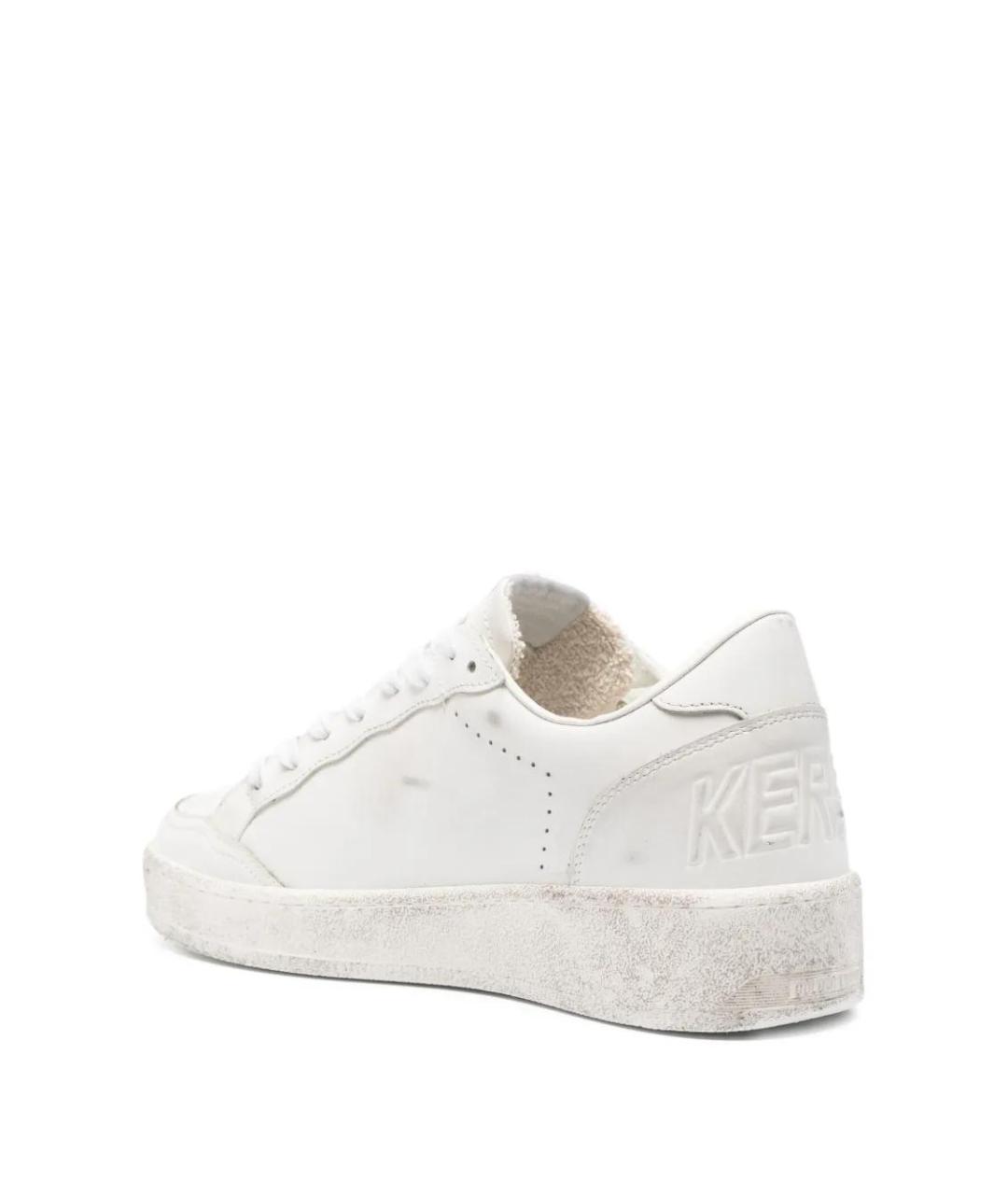 GOLDEN GOOSE DELUXE BRAND Белые кожаные низкие кроссовки / кеды, фото 3