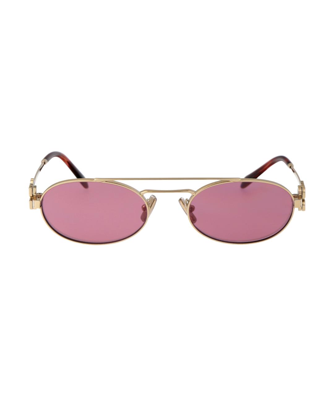 MIU MIU Мульти металлические солнцезащитные очки, фото 2