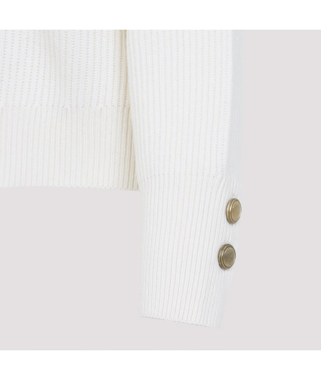 BRUNELLO CUCINELLI Белый джемпер / свитер, фото 4