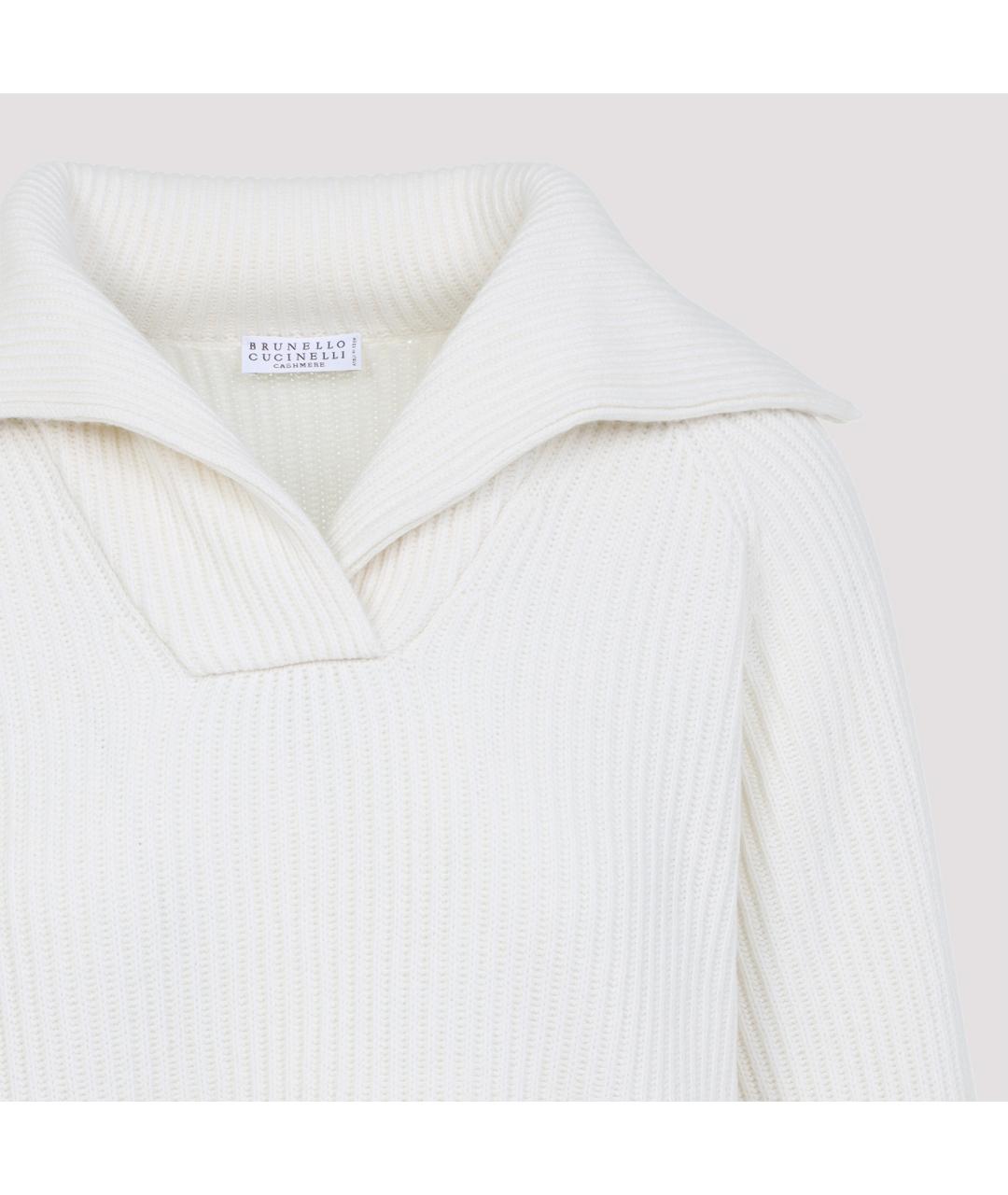 BRUNELLO CUCINELLI Белый джемпер / свитер, фото 3