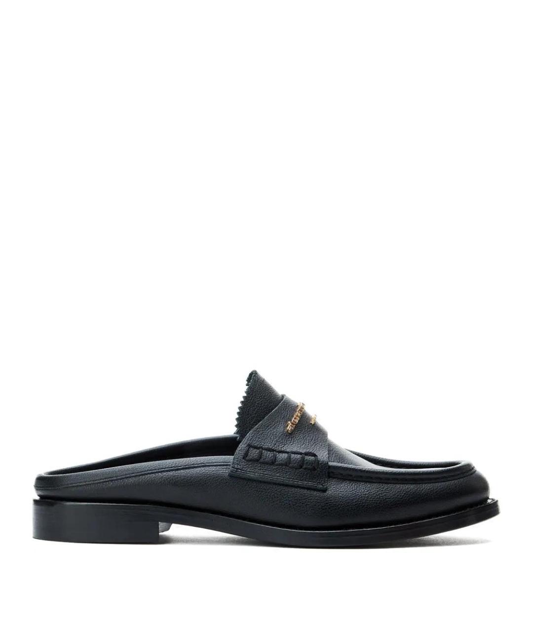 ALEXANDER WANG Черные кожаные лоферы, фото 1
