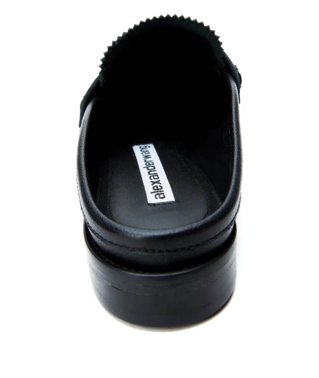 ALEXANDER WANG Черные кожаные лоферы, фото 4