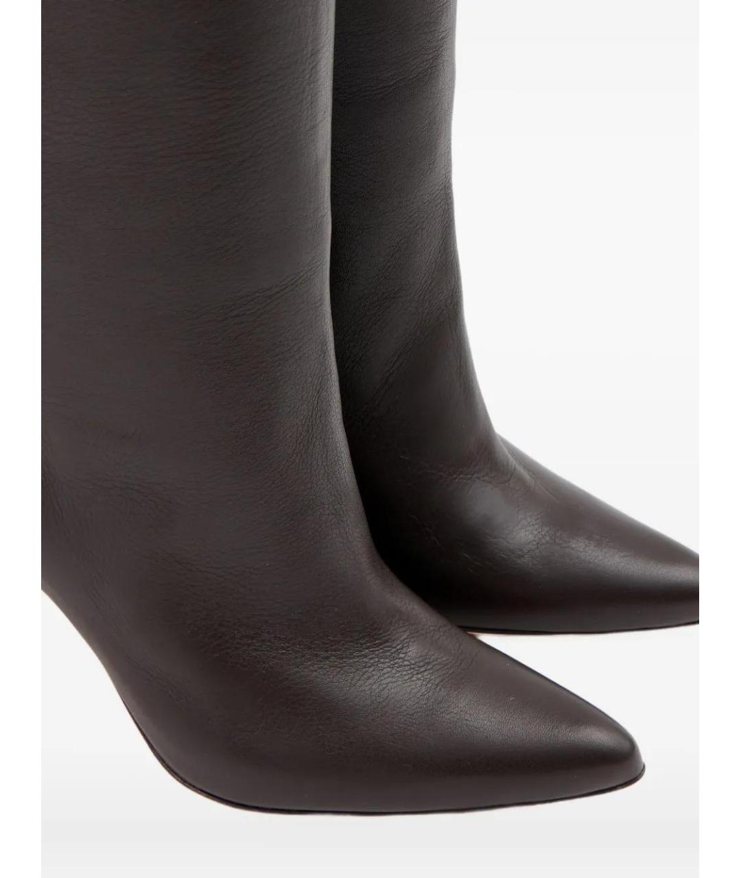 MM6 MAISON MARGIELA Коричневые кожаные сапоги, фото 5