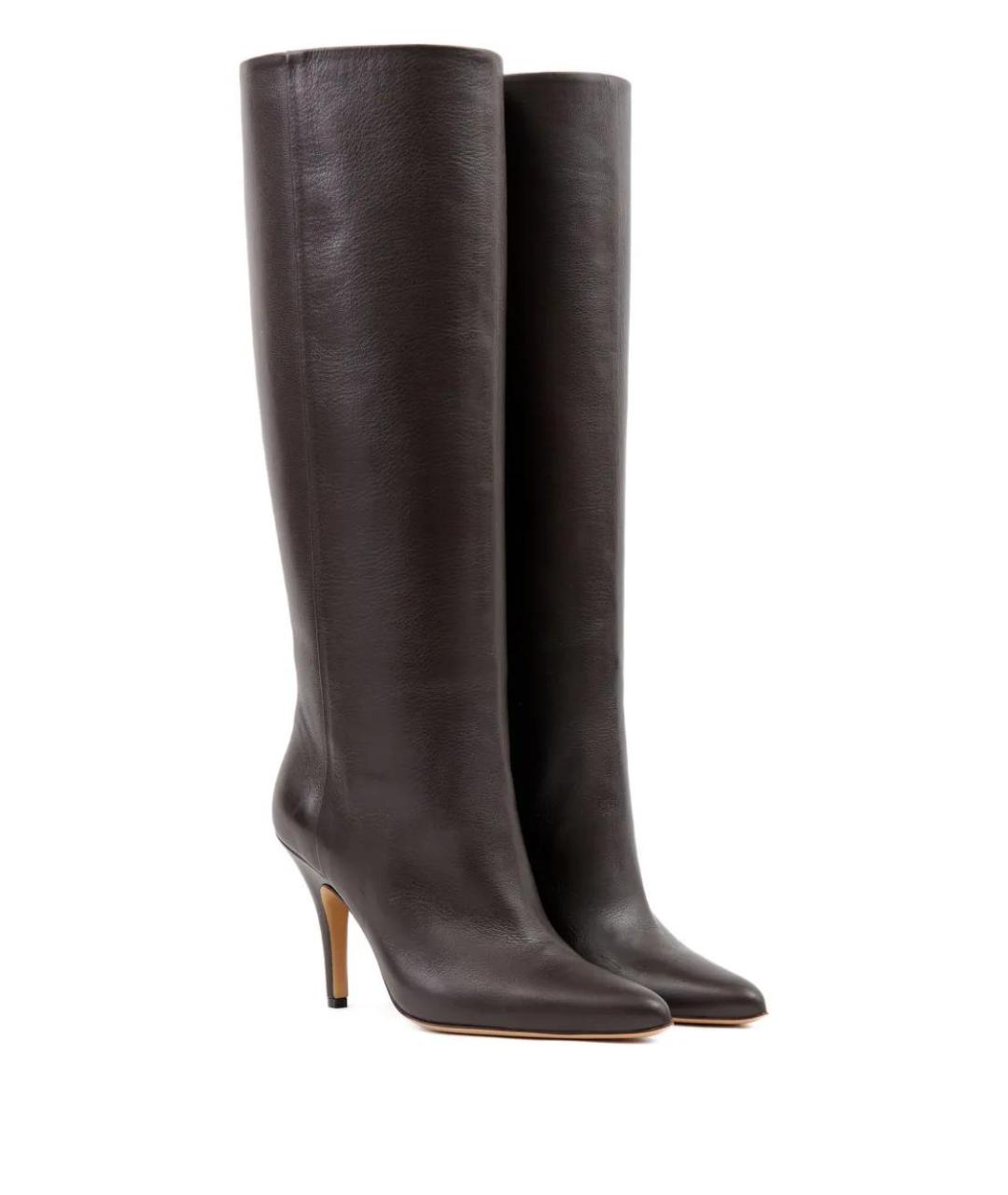 MM6 MAISON MARGIELA Коричневые кожаные сапоги, фото 2