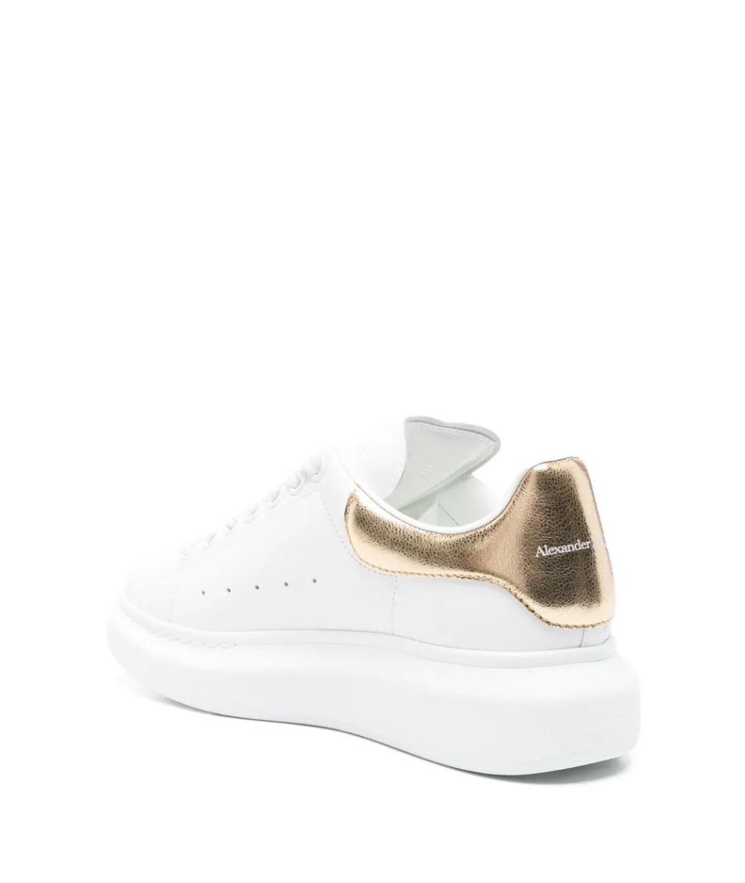 ALEXANDER MCQUEEN Белые кожаные кеды, фото 3