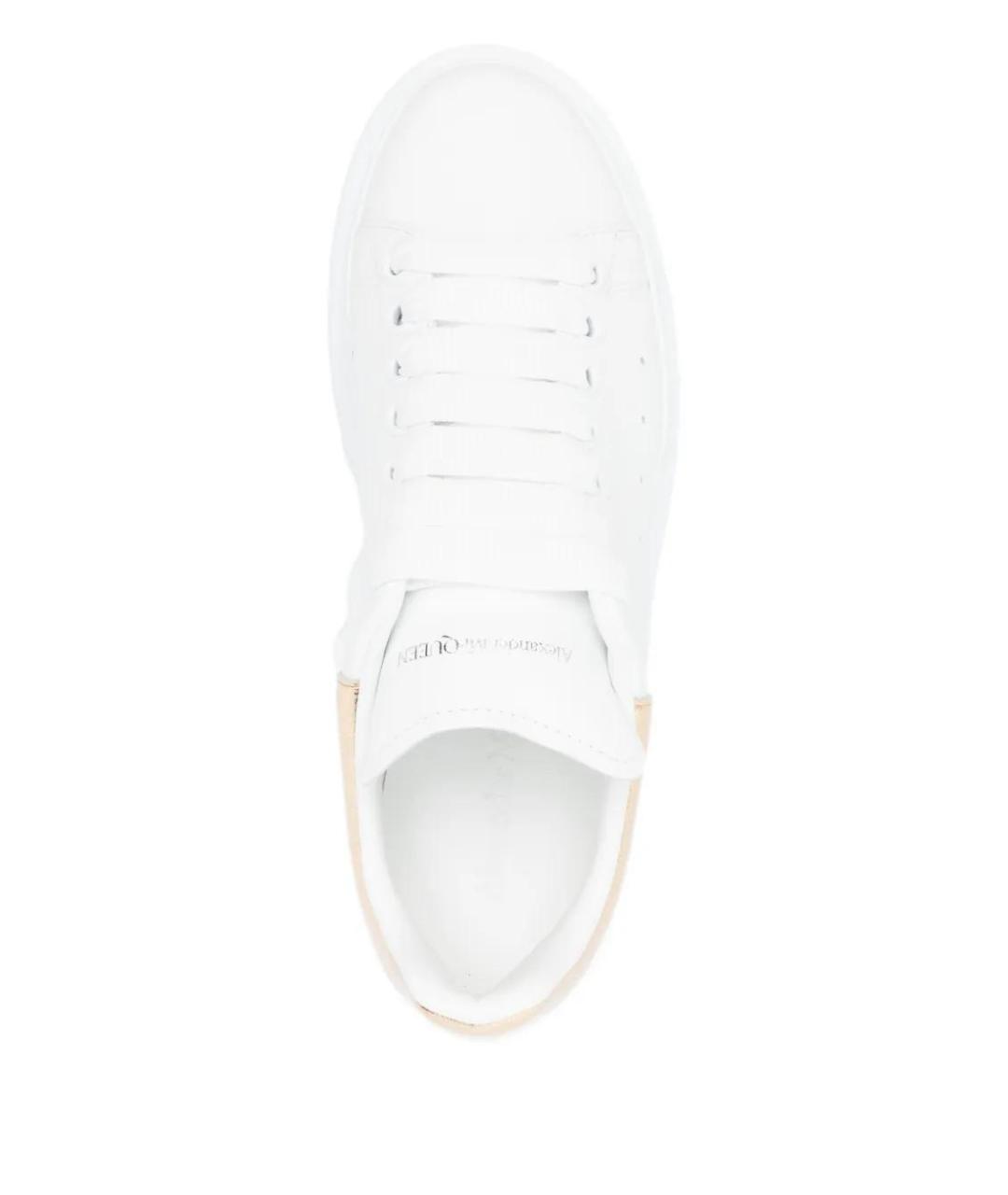 ALEXANDER MCQUEEN Белые кожаные кеды, фото 4
