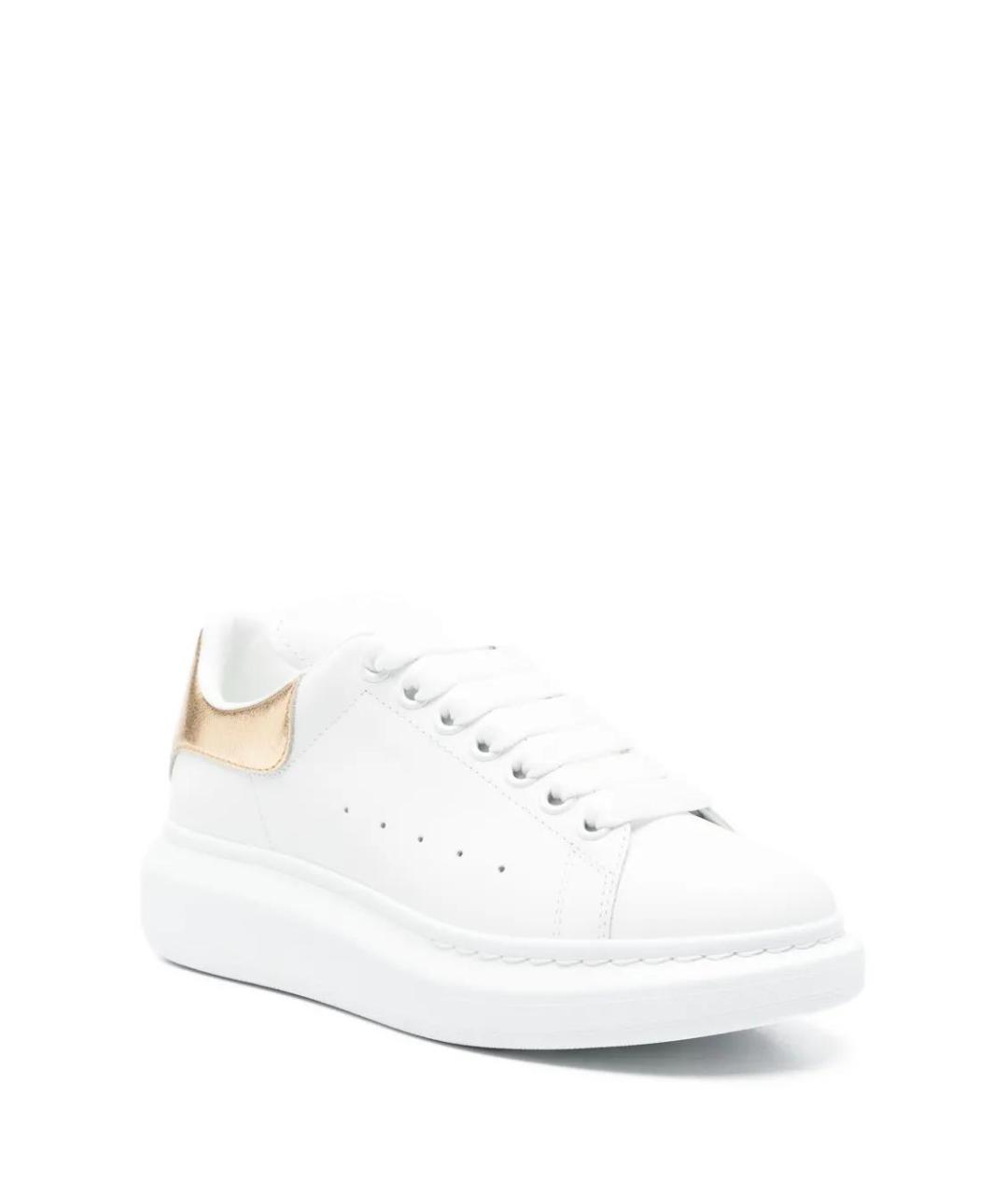 ALEXANDER MCQUEEN Белые кожаные кеды, фото 2