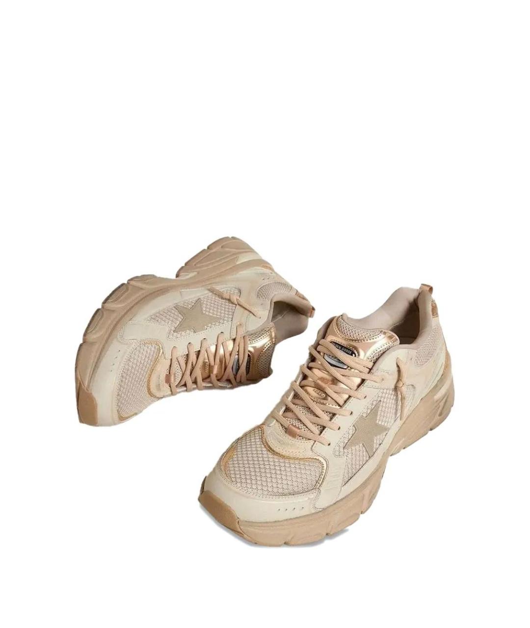 GOLDEN GOOSE DELUXE BRAND Бежевые низкие кроссовки / кеды, фото 2