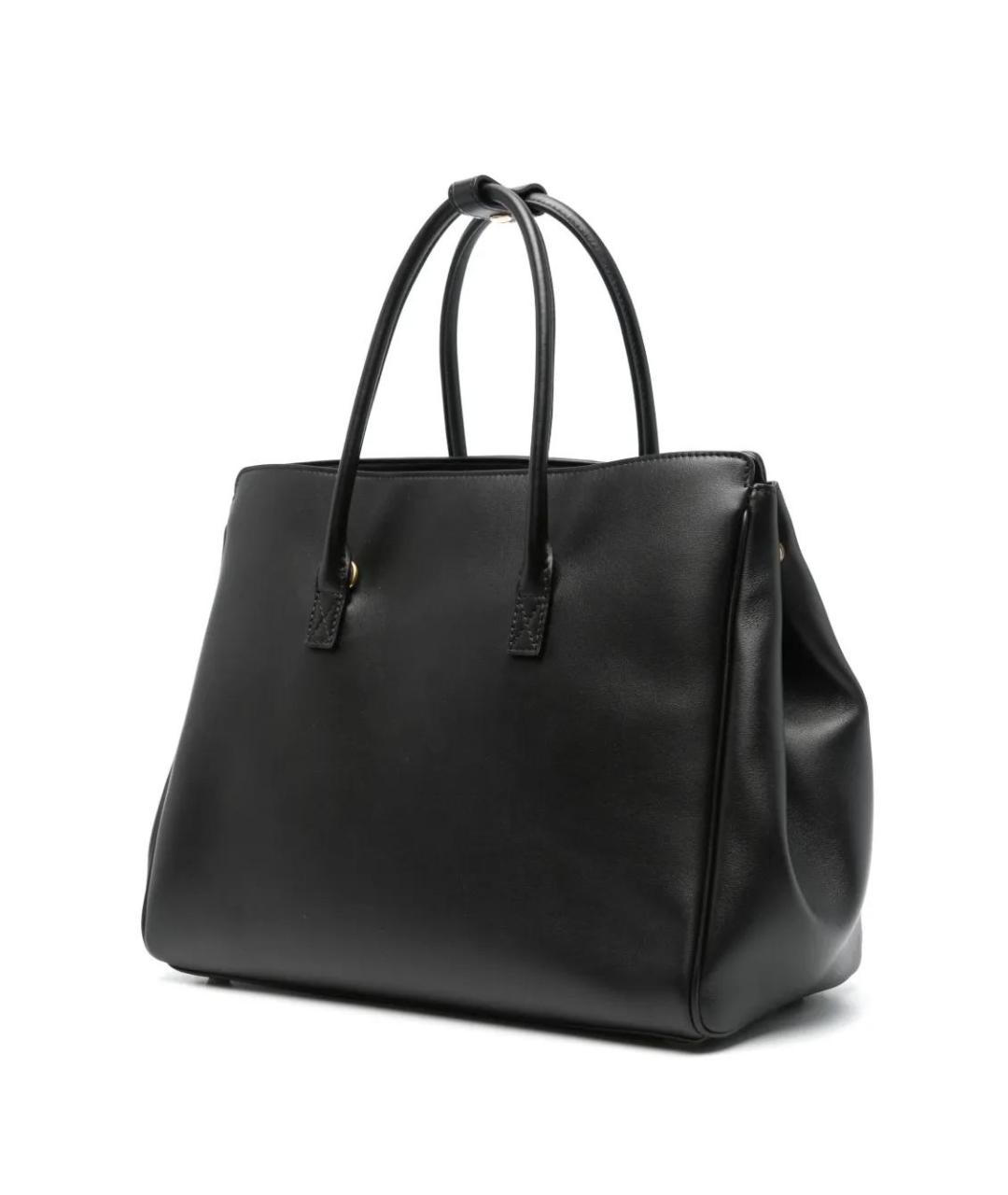 BALENCIAGA Черная кожаная сумка тоут, фото 3