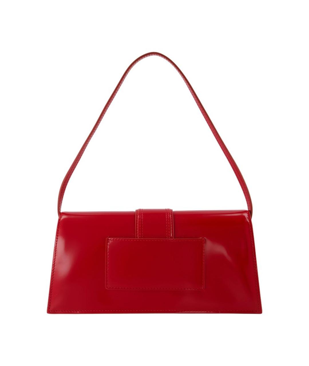 JACQUEMUS Красная кожаная сумка через плечо, фото 2