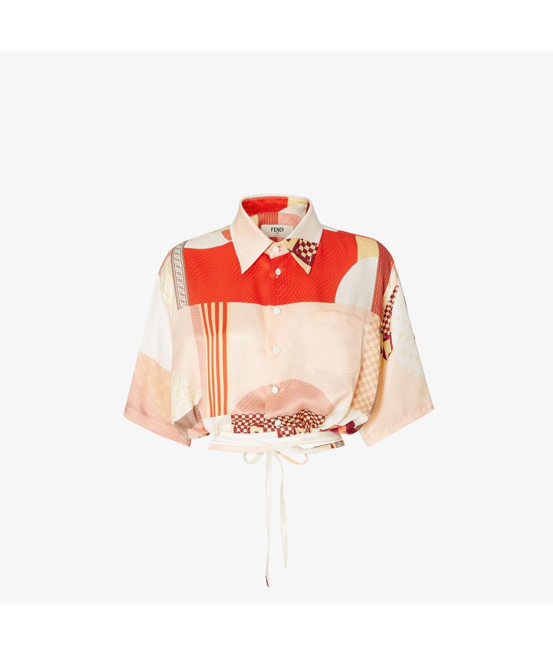 FENDI Мульти шелковая рубашка, фото 4