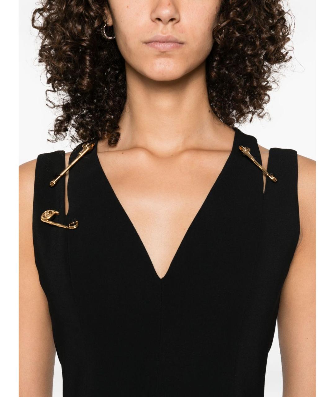 VERSACE Черное повседневное платье, фото 4