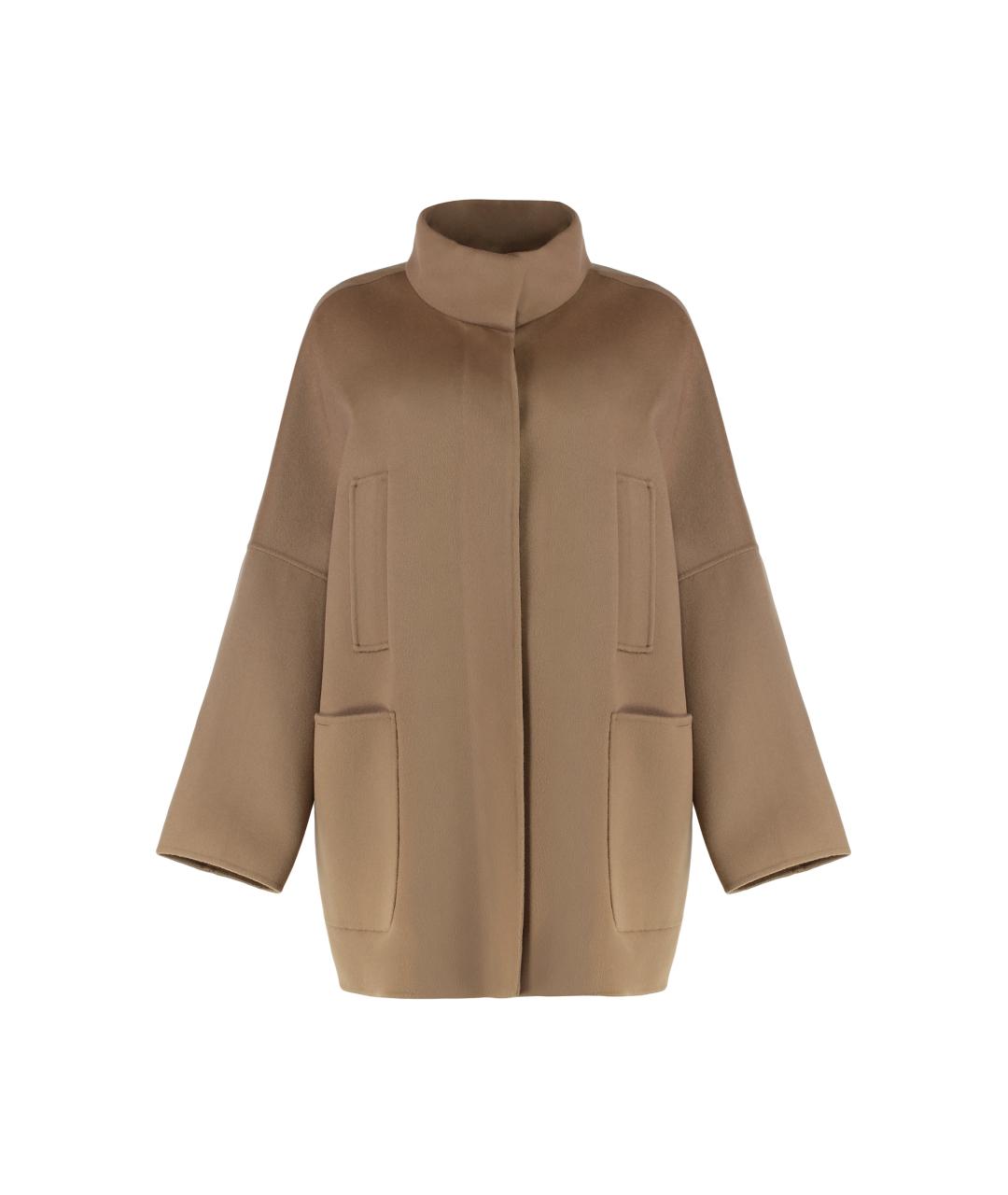 'S MAX MARA Бежевое шерстяное пальто, фото 1