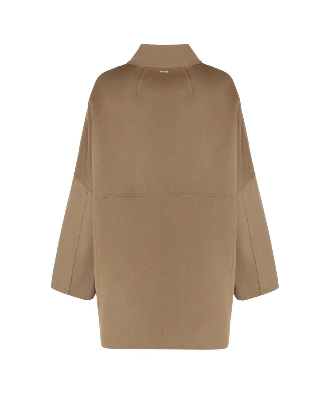 'S MAX MARA Бежевое шерстяное пальто, фото 2