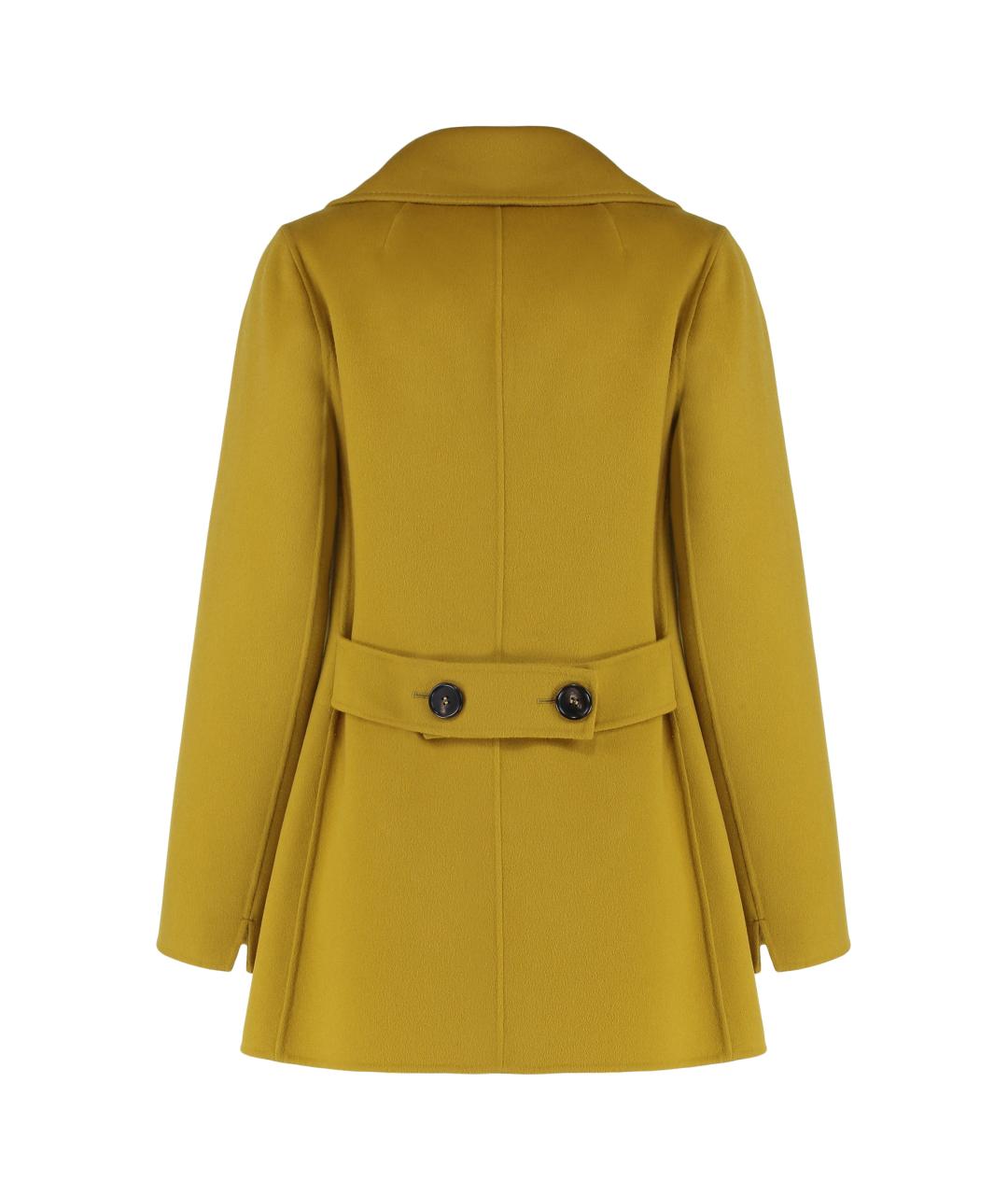 'S MAX MARA Горчичное шерстяное пальто, фото 2