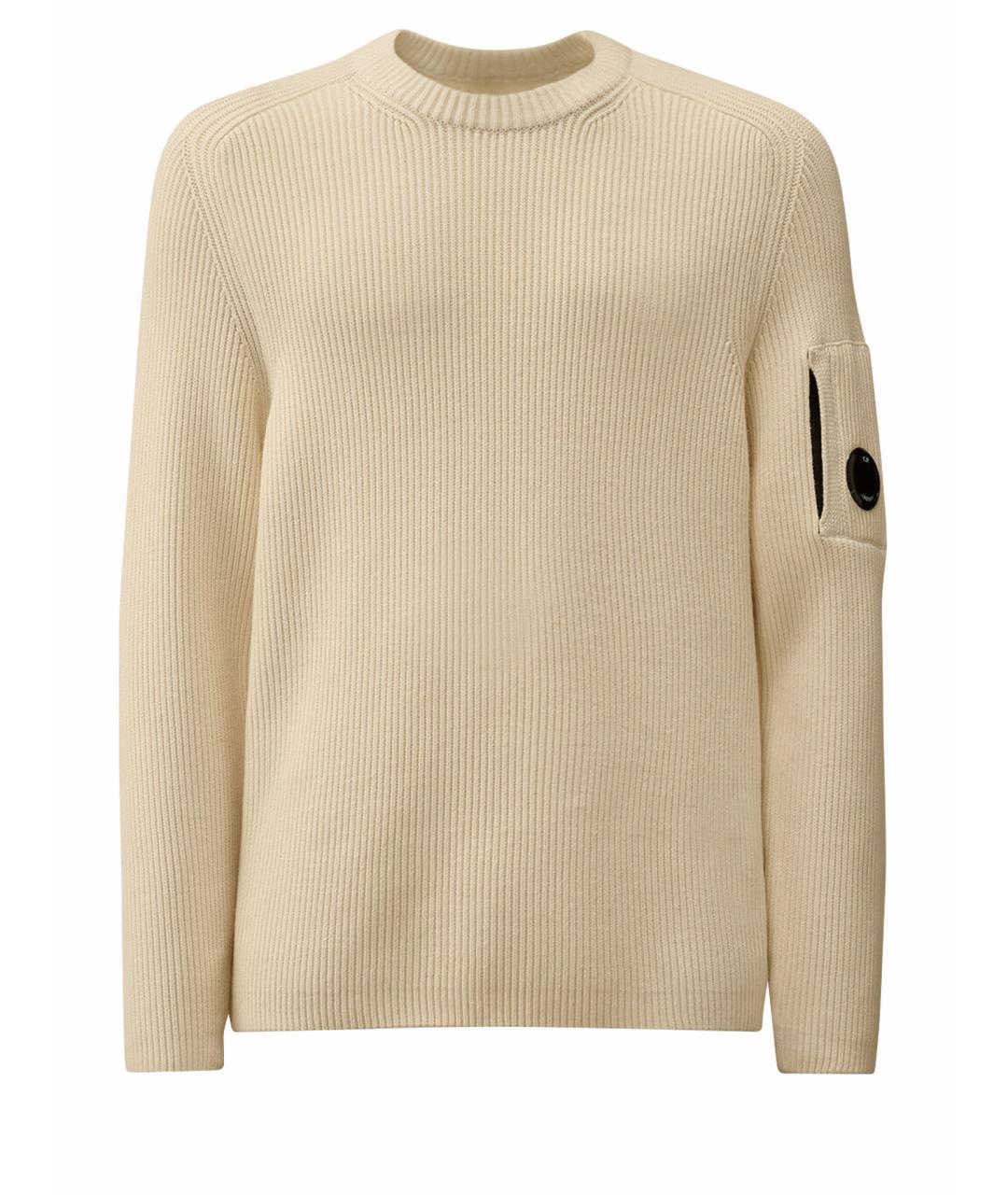 CP COMPANY Белый хлопковый джемпер / свитер, фото 1