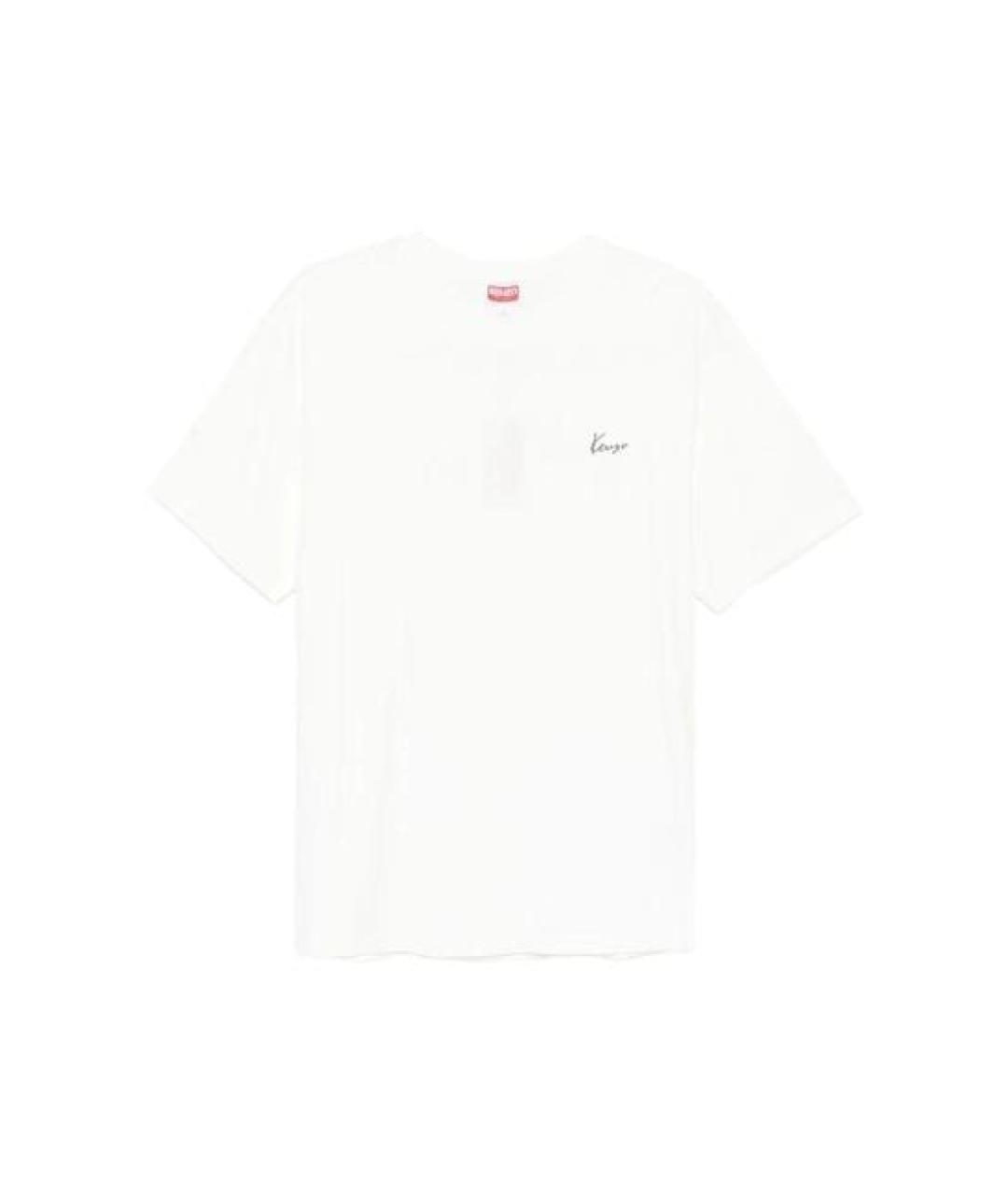 KENZO Белая хлопковая футболка, фото 1