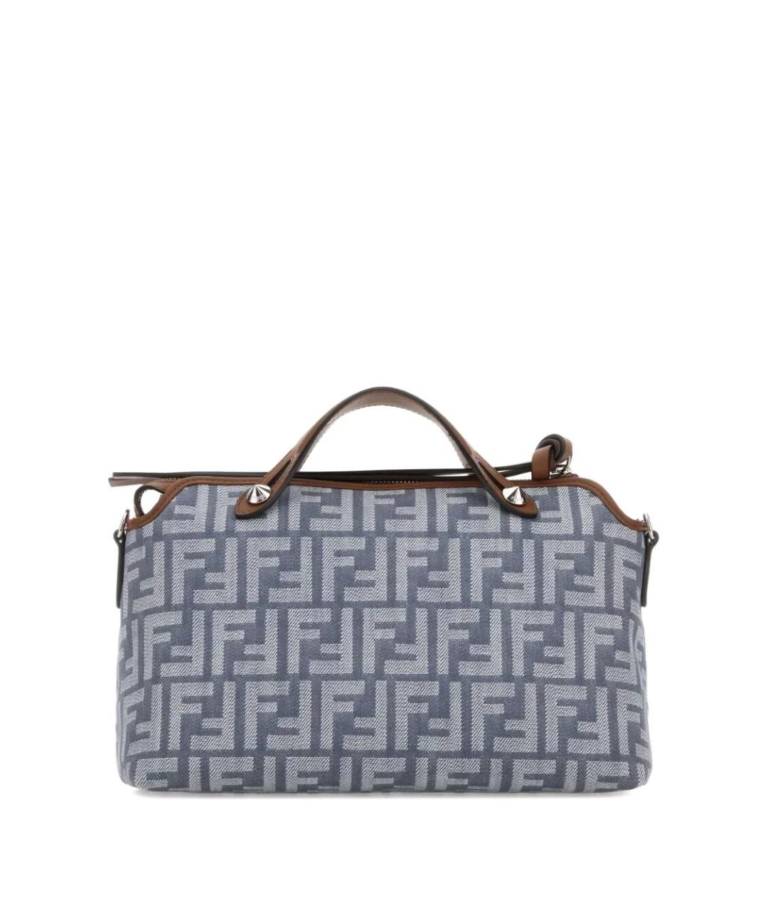FENDI Голубая деним сумка тоут, фото 2