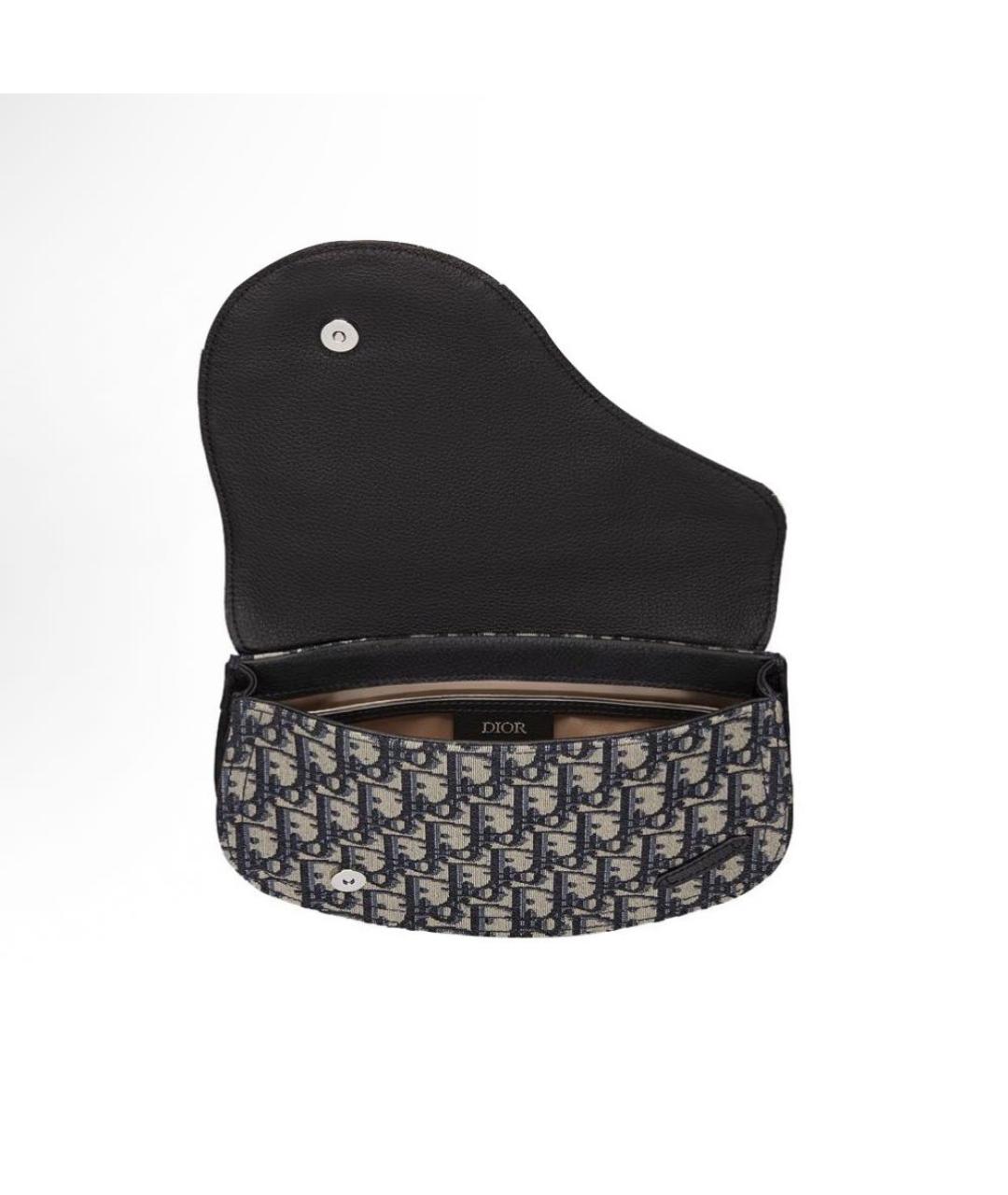 CHRISTIAN DIOR Антрацитовая сумка на плечо, фото 2