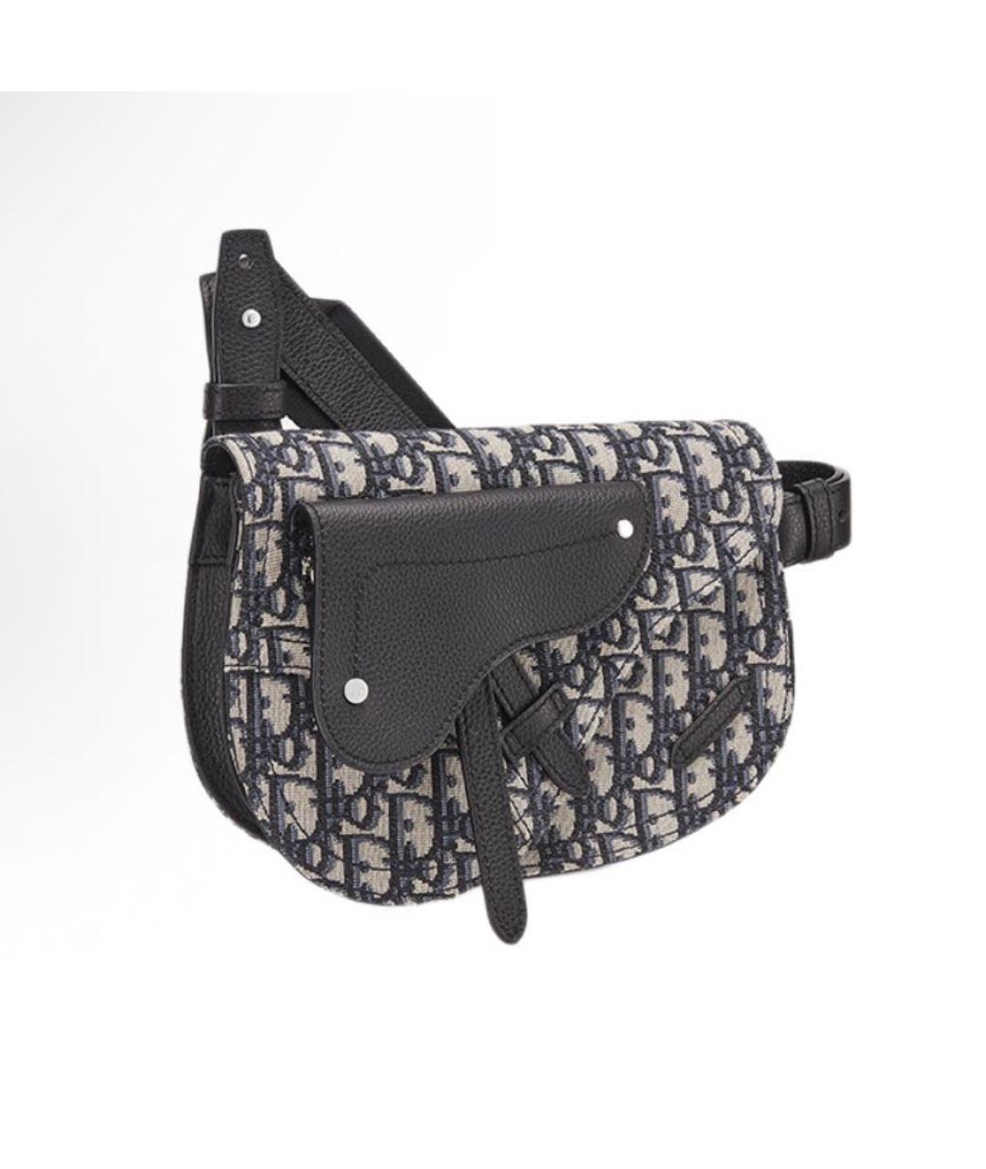 CHRISTIAN DIOR Антрацитовая сумка на плечо, фото 3