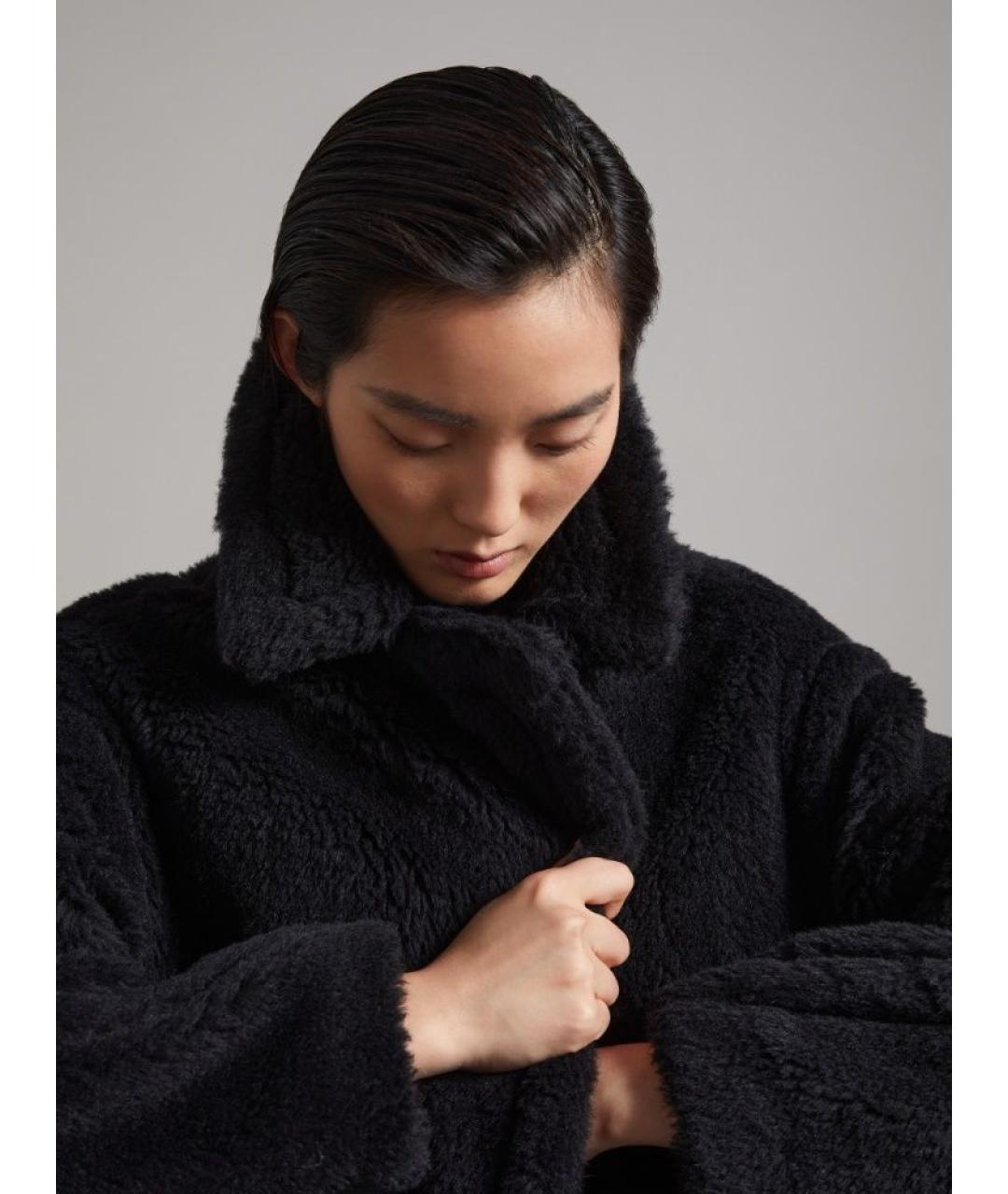 MAX MARA Черное шерстяное пальто, фото 4
