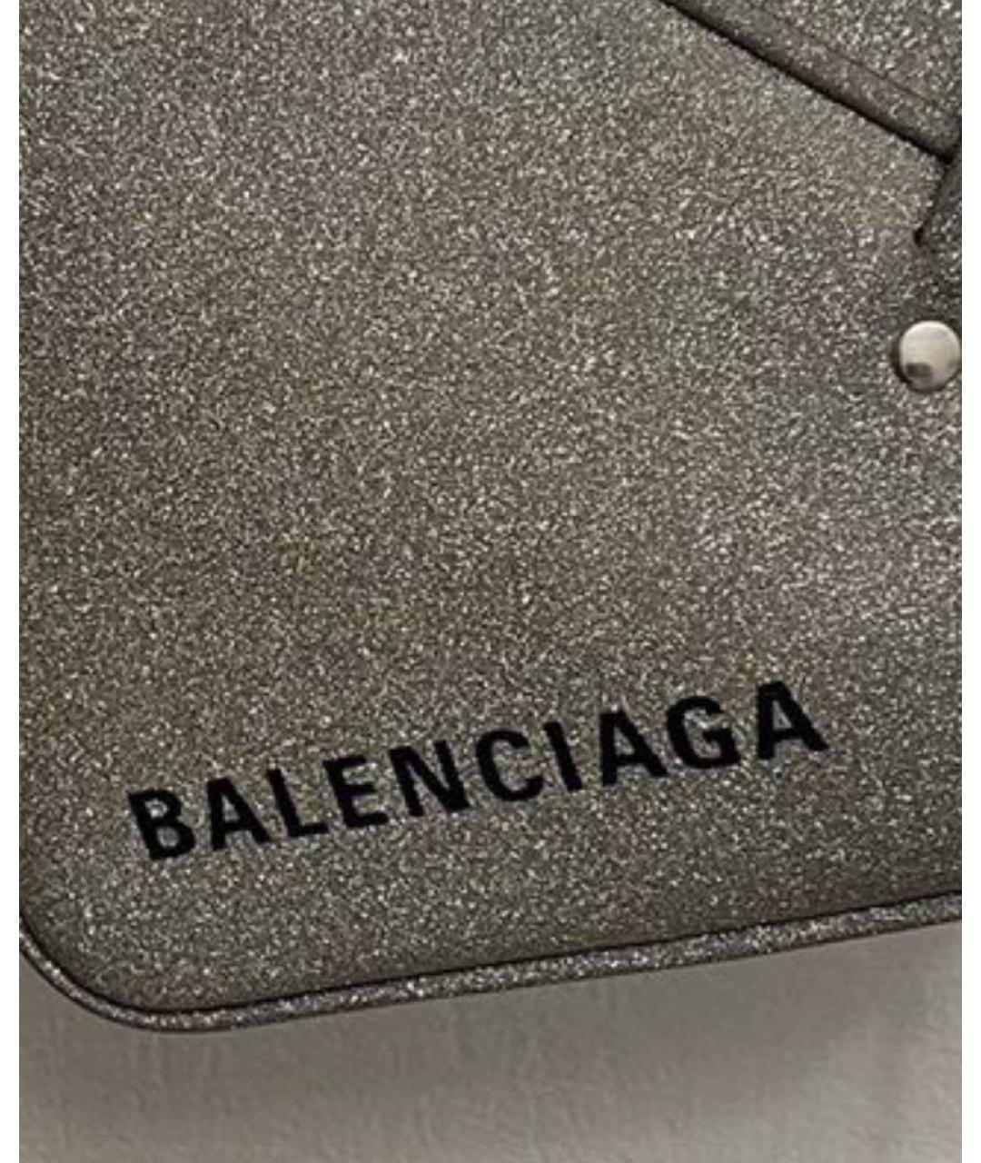 BALENCIAGA Серебряная сумка через плечо, фото 3