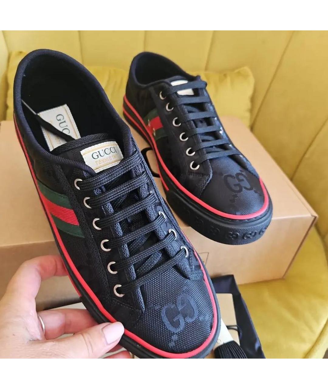 GUCCI Черные кроссовки, фото 4