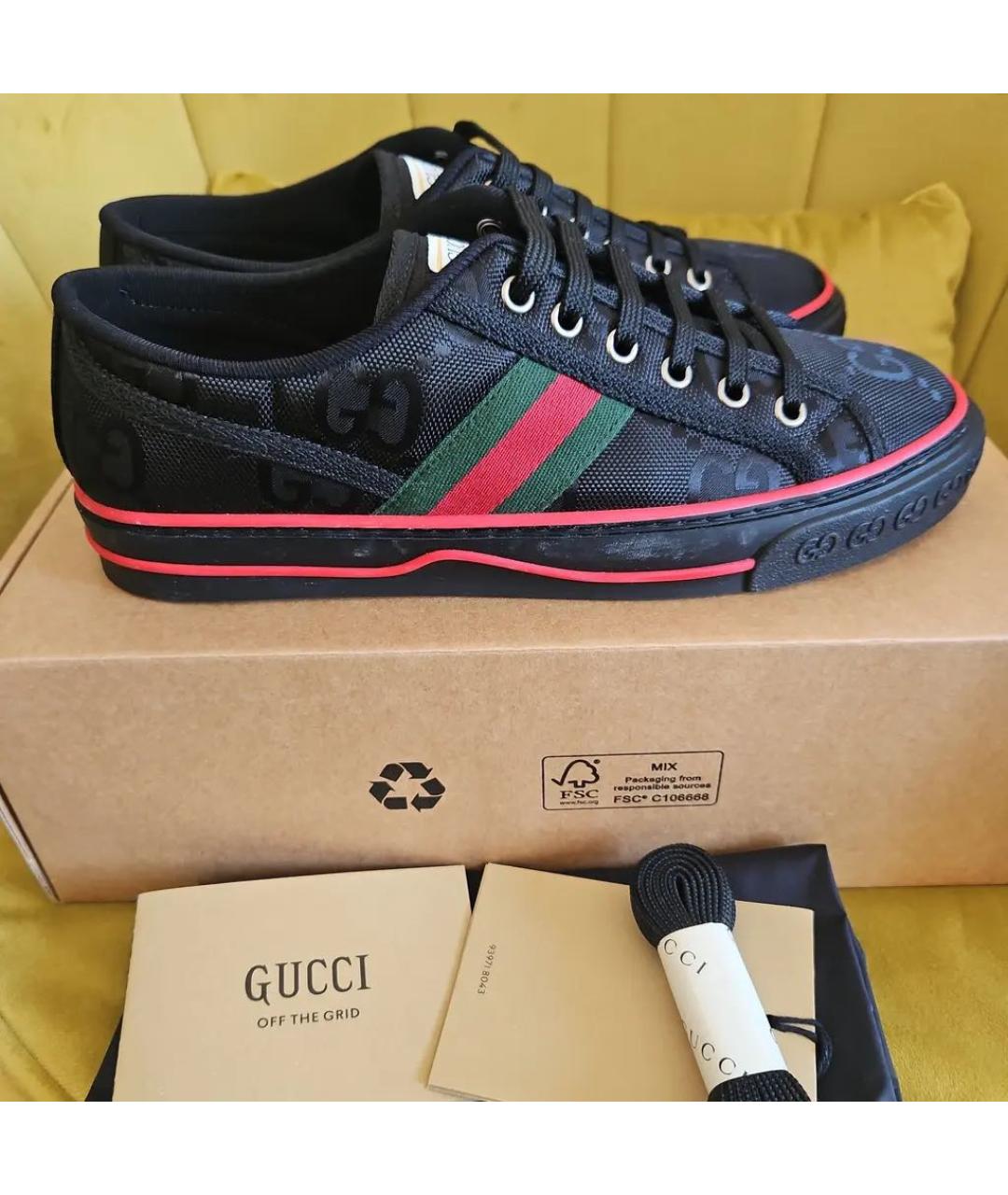 GUCCI Черные кроссовки, фото 2