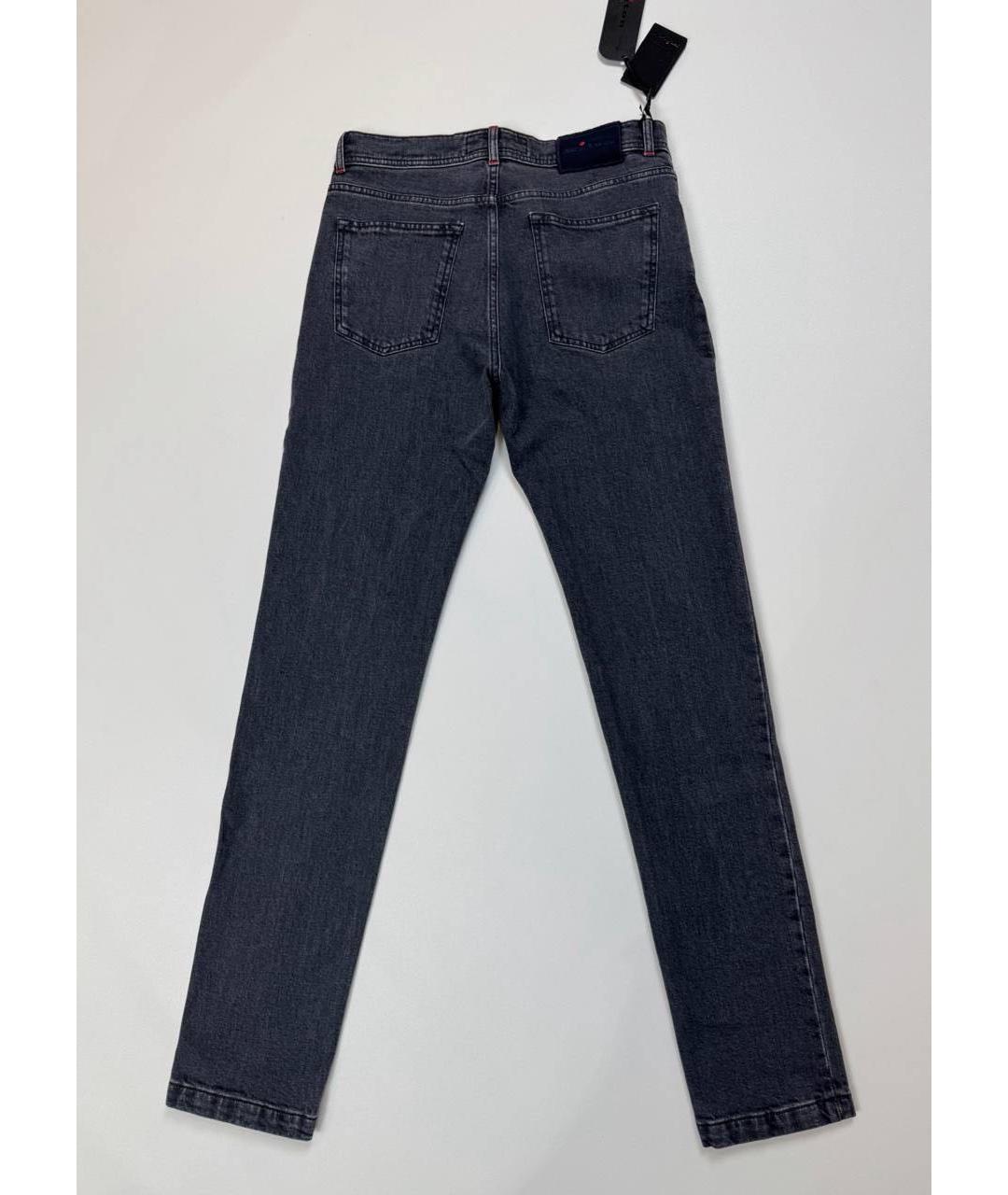 KITON Хлопко-эластановые прямые джинсы, фото 2