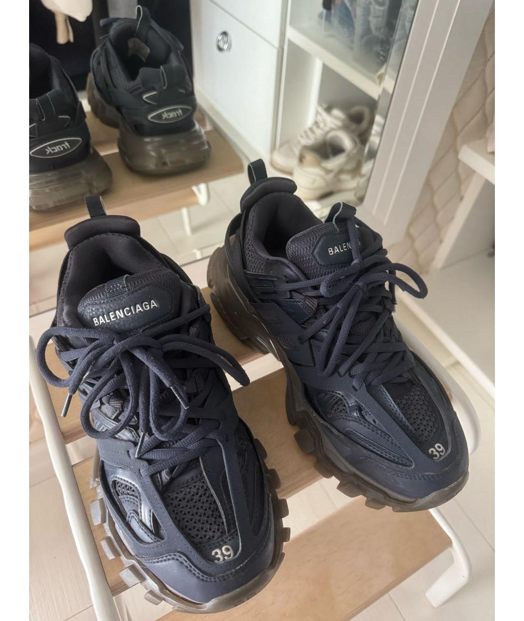 BALENCIAGA Темно-синие низкие кроссовки / кеды, фото 2