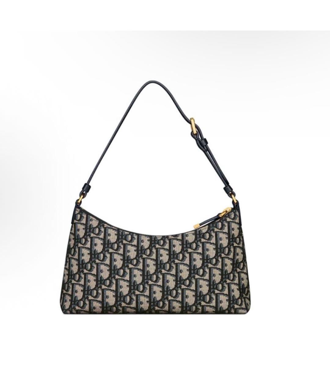 CHRISTIAN DIOR Темно-синяя сумка с короткими ручками, фото 3