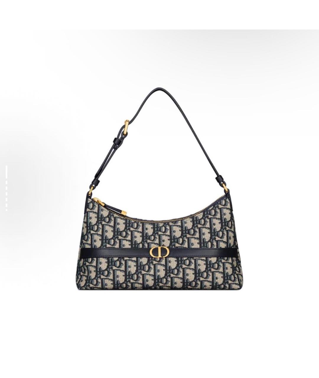 CHRISTIAN DIOR Темно-синяя сумка с короткими ручками, фото 1