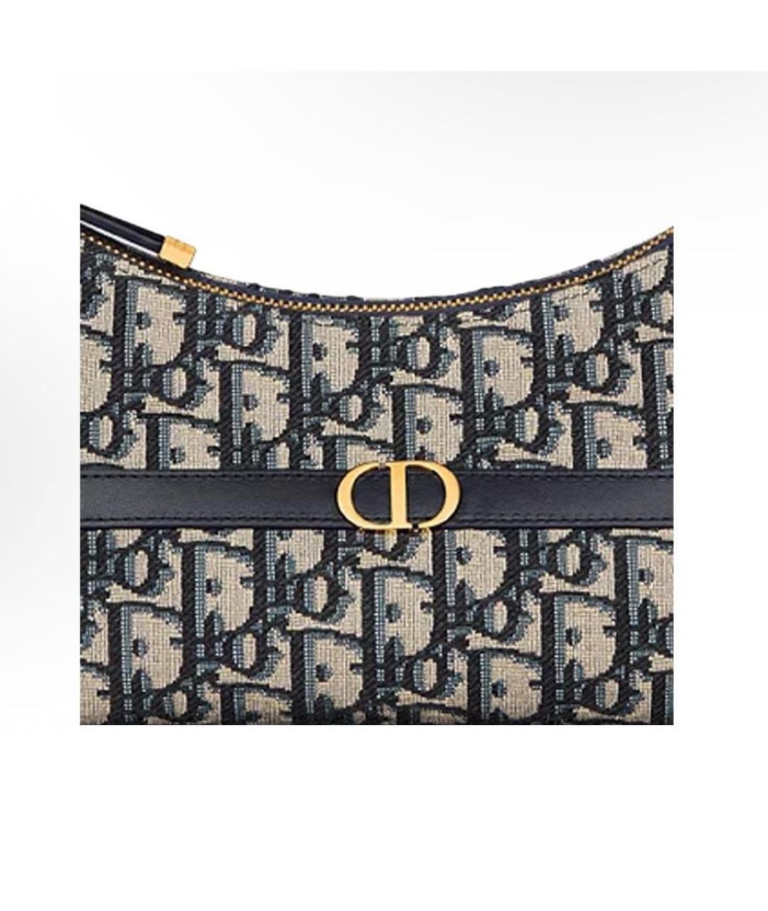 CHRISTIAN DIOR Темно-синяя сумка с короткими ручками, фото 4