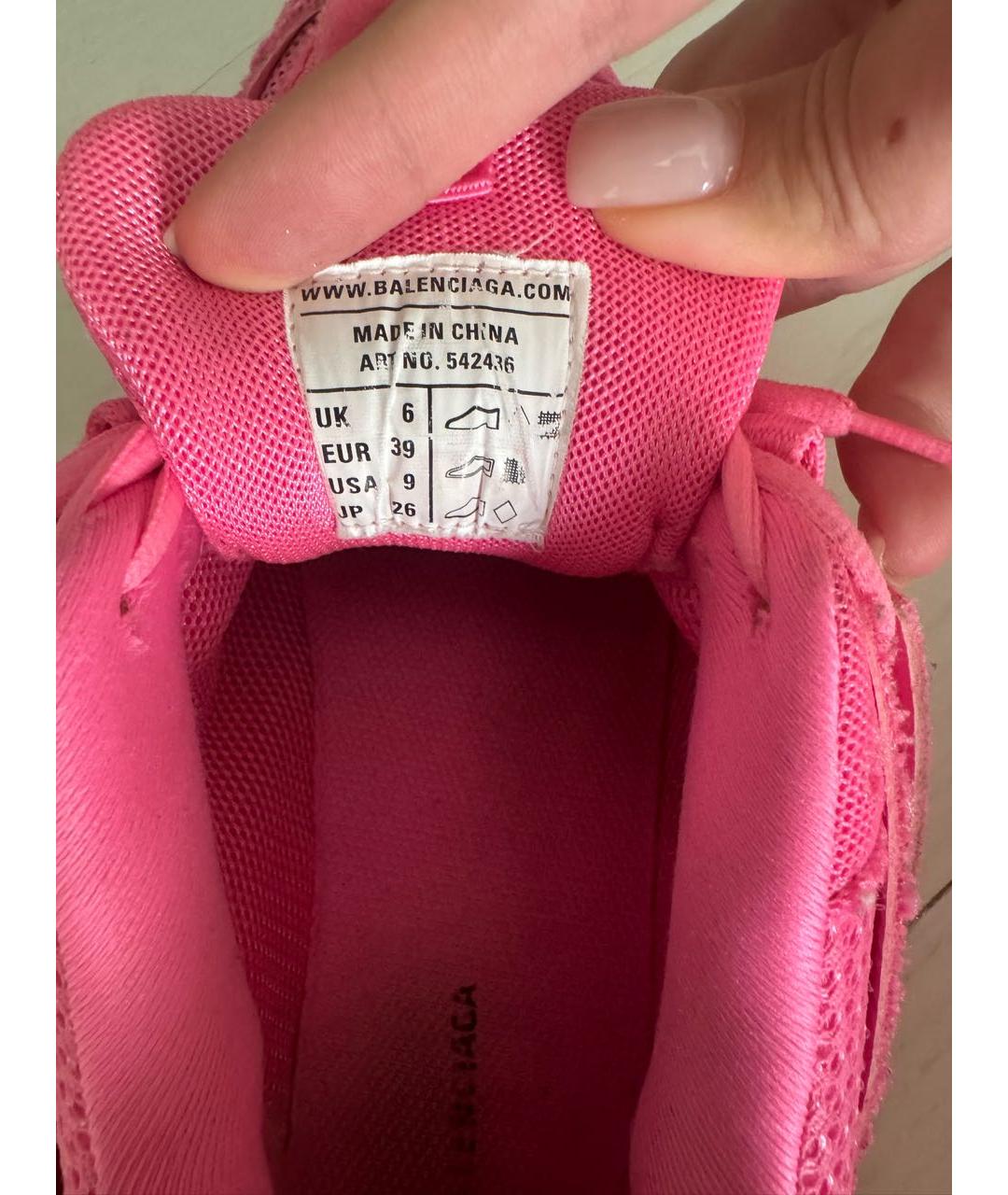 BALENCIAGA Розовые кроссовки, фото 8