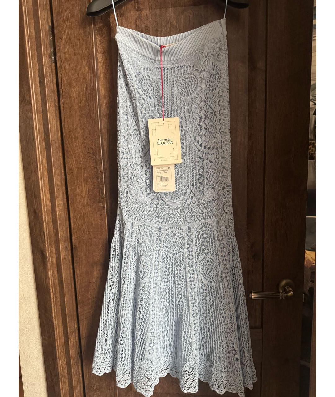 ALEXANDER MCQUEEN Голубой костюм с юбками, фото 8