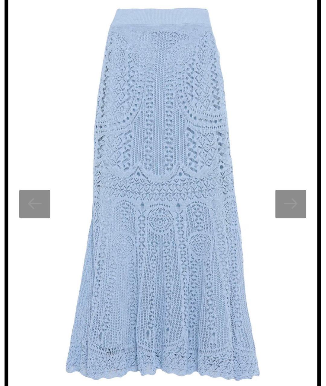 ALEXANDER MCQUEEN Голубой костюм с юбками, фото 2