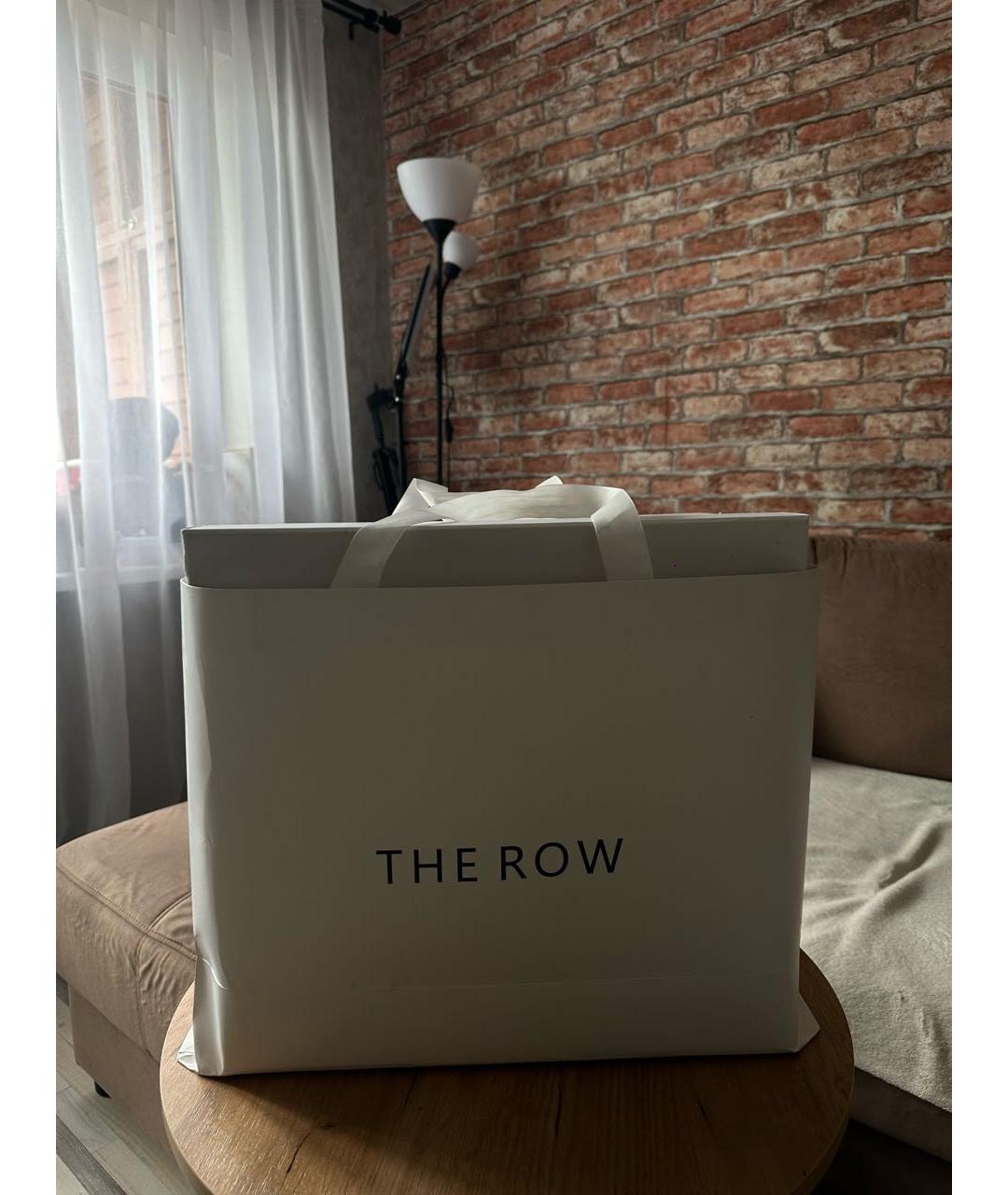 THE ROW Черная кожаная сумка тоут, фото 7