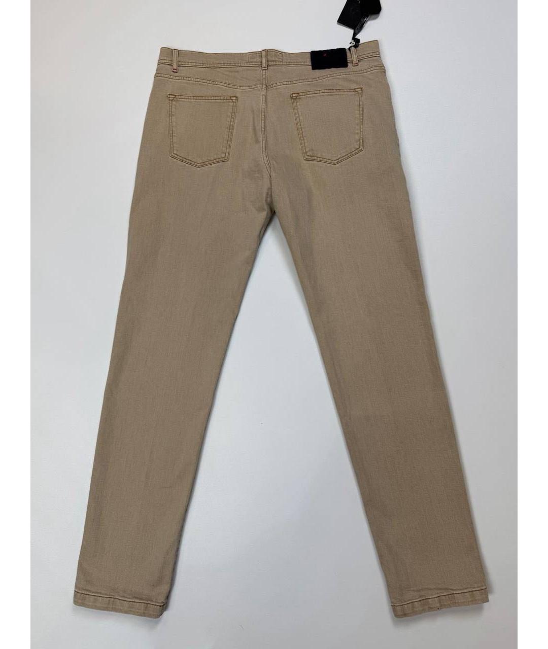 KITON Хлопко-эластановые прямые джинсы, фото 2