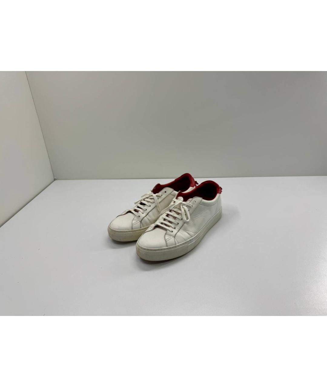 GIVENCHY Белые кожаные низкие кроссовки / кеды, фото 2