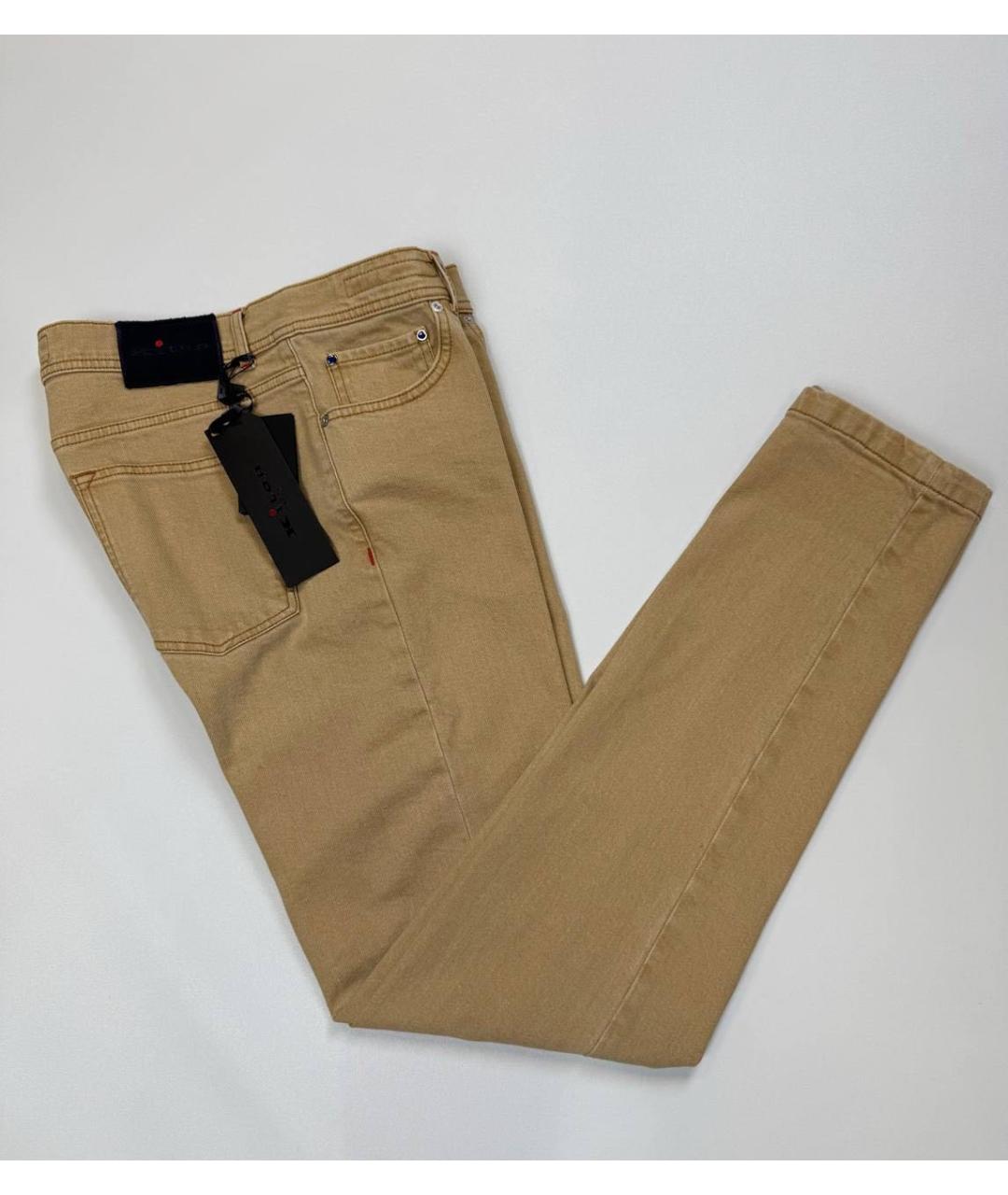 KITON Хлопко-эластановые прямые джинсы, фото 4