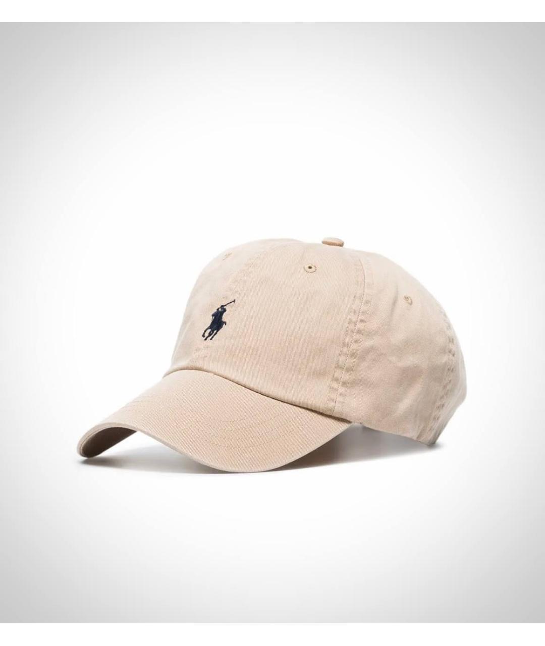 POLO RALPH LAUREN Бежевая хлопковая кепка, фото 7