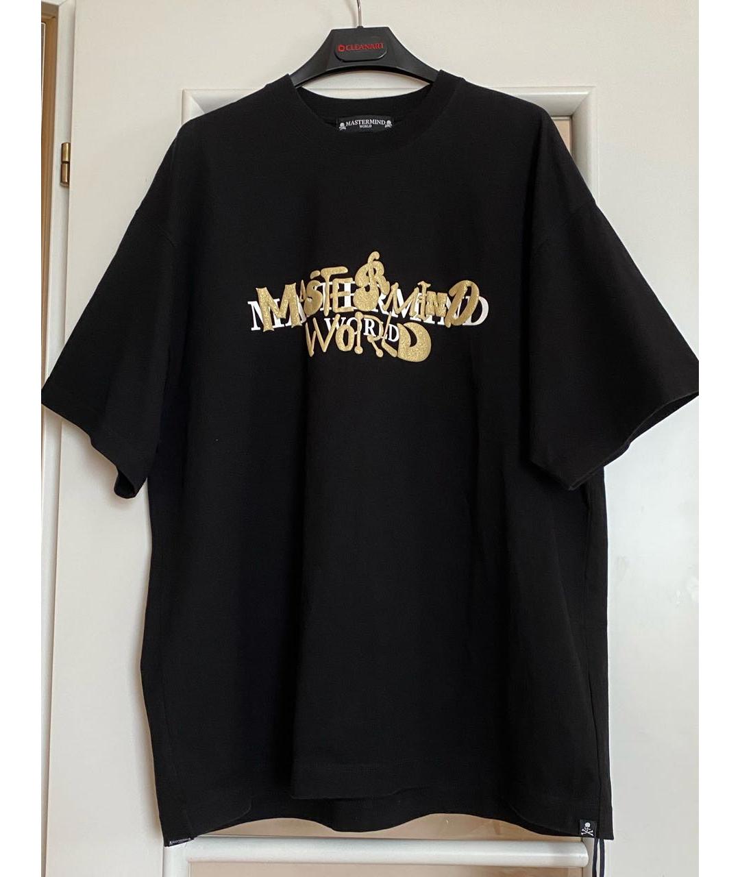 MASTERMIND WORLD Черная хлопковая футболка, фото 8
