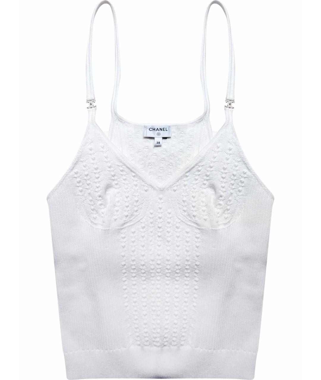 CHANEL Белая майка, фото 1