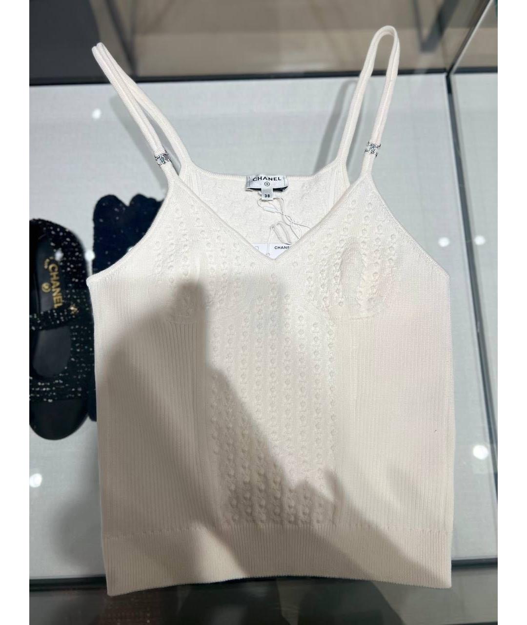 CHANEL Белая майка, фото 4