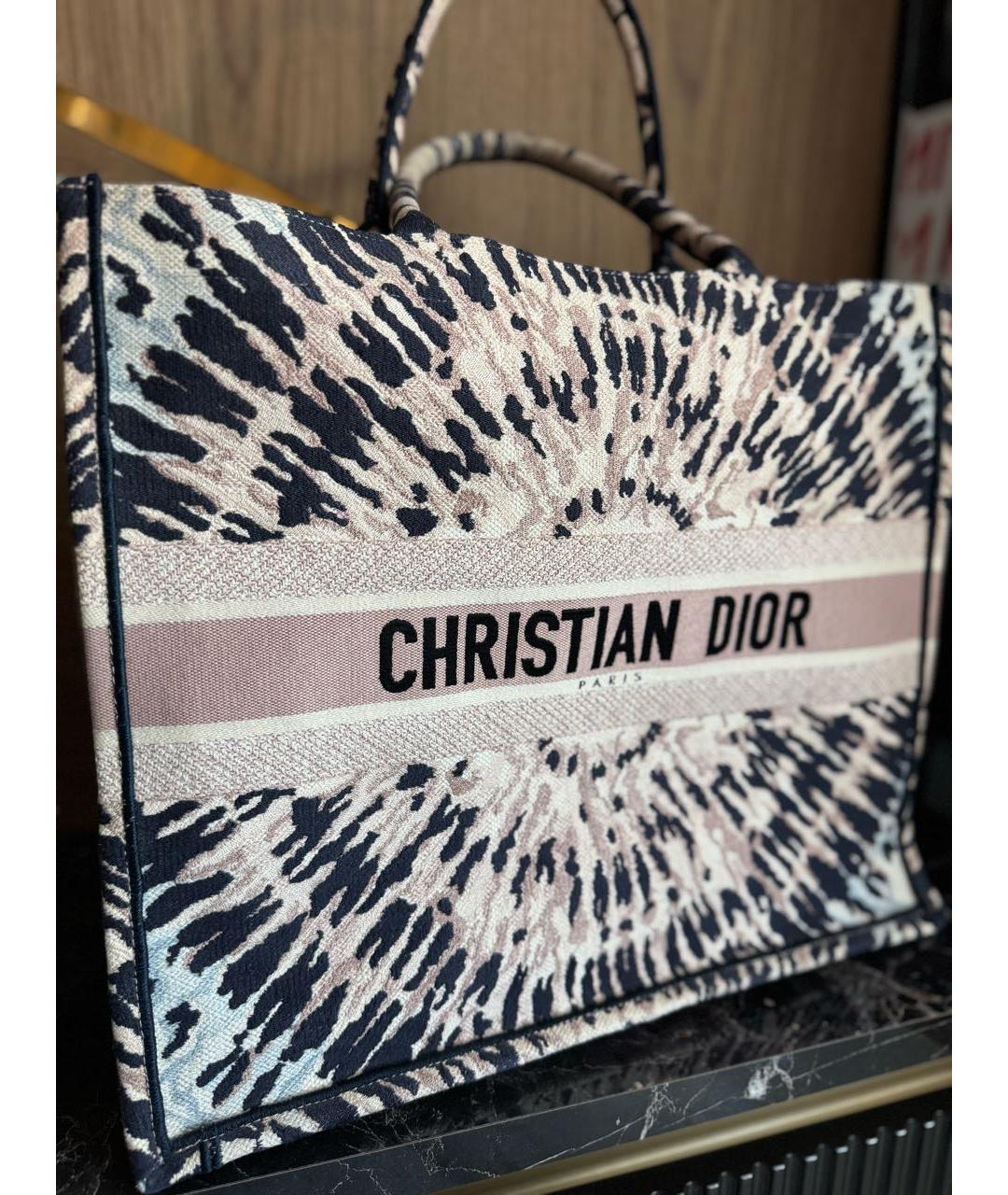 CHRISTIAN DIOR Мульти жаккардовая сумка тоут, фото 2