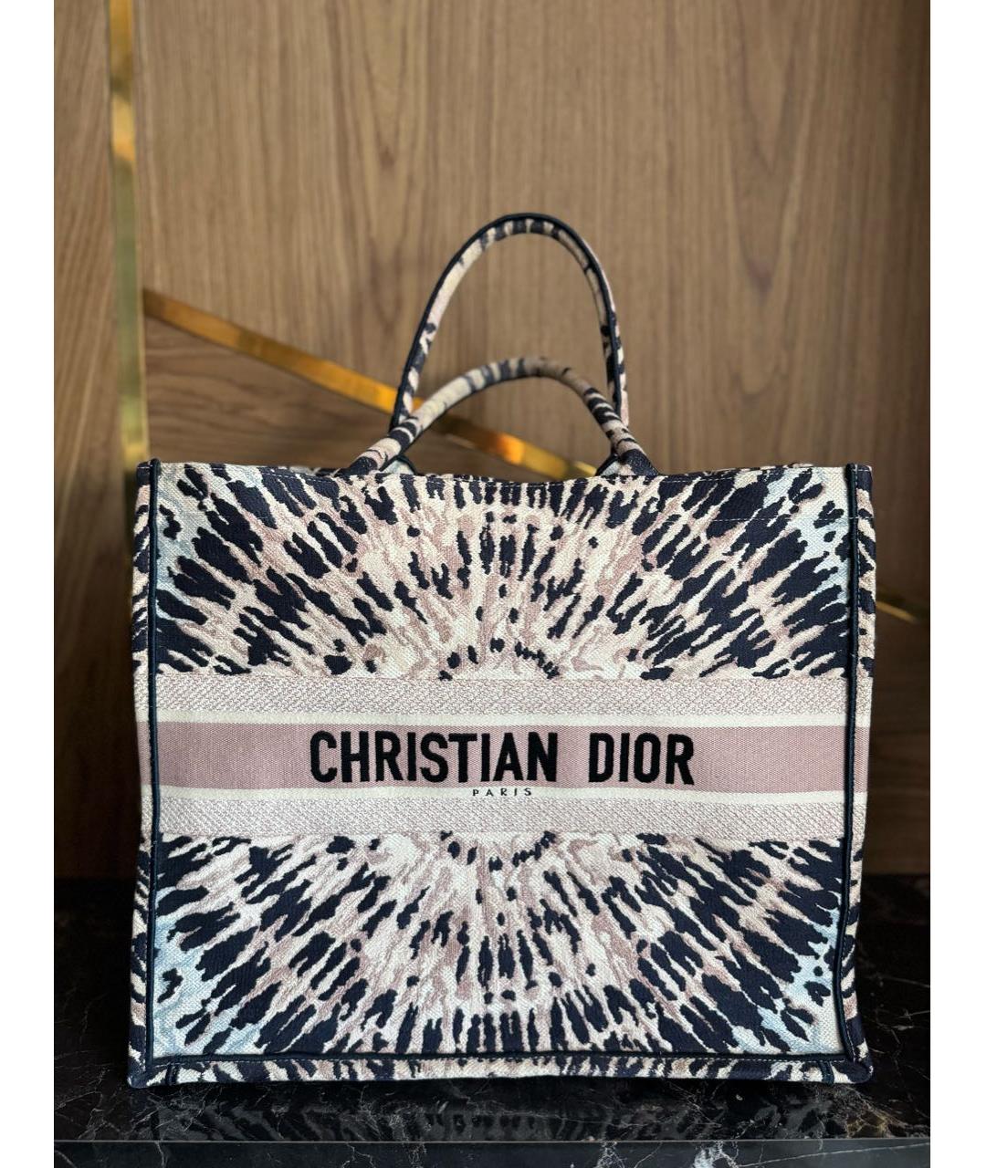 CHRISTIAN DIOR Мульти жаккардовая сумка тоут, фото 9