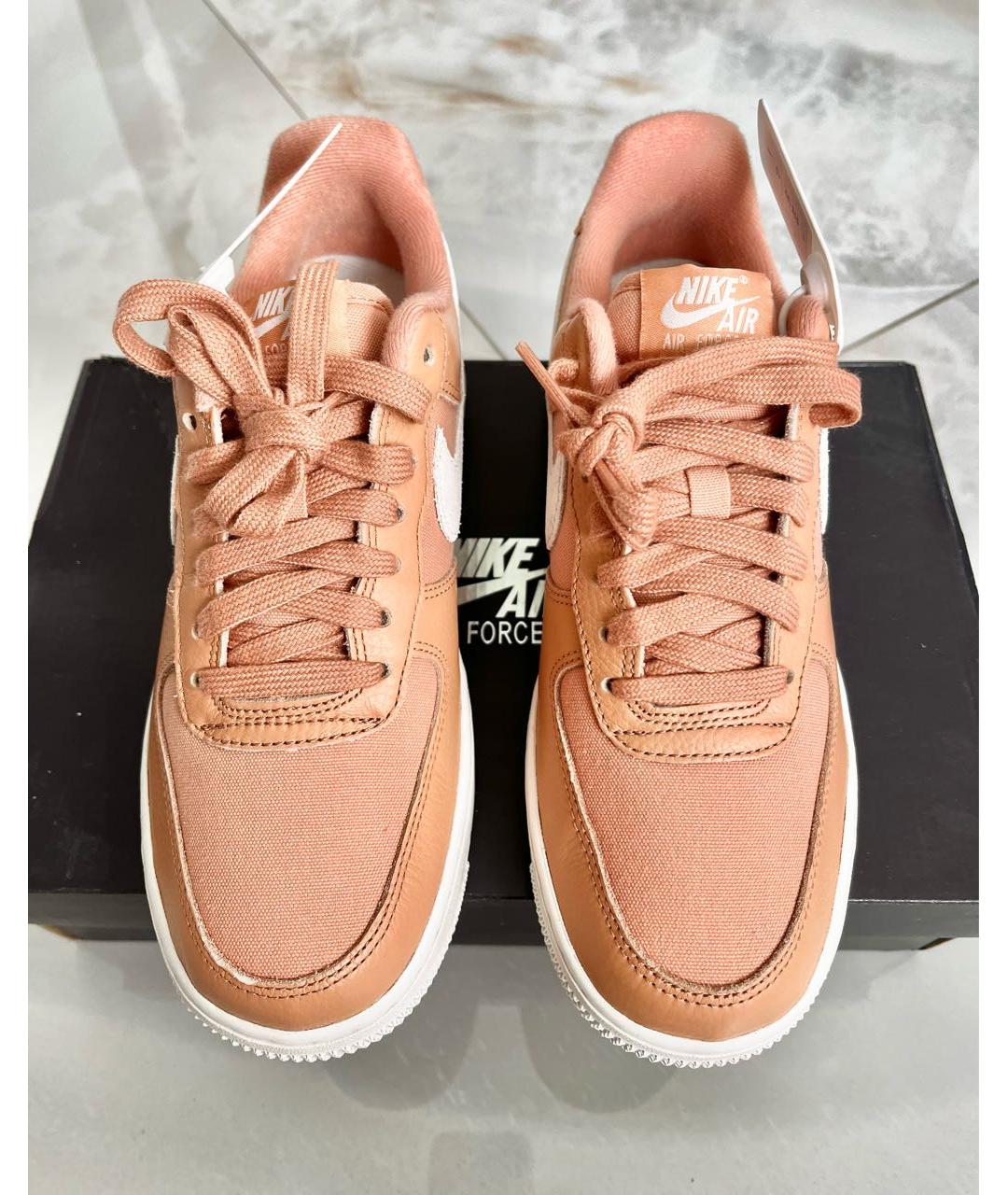 NIKE Коралловые кожаные кроссовки, фото 4