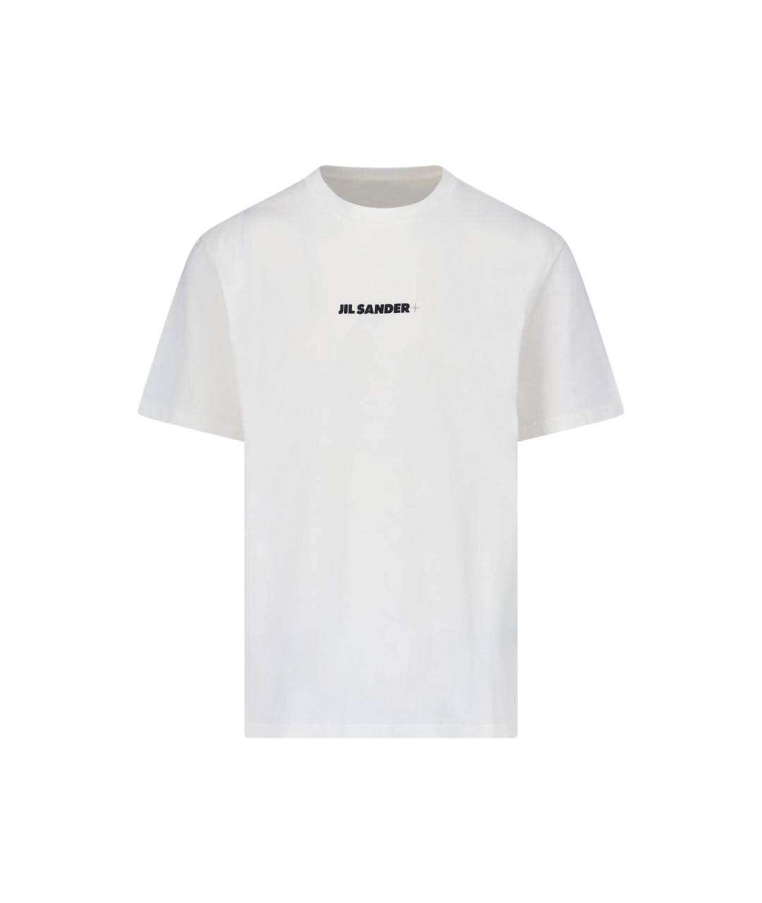 JIL SANDER Белая хлопковая футболка, фото 1