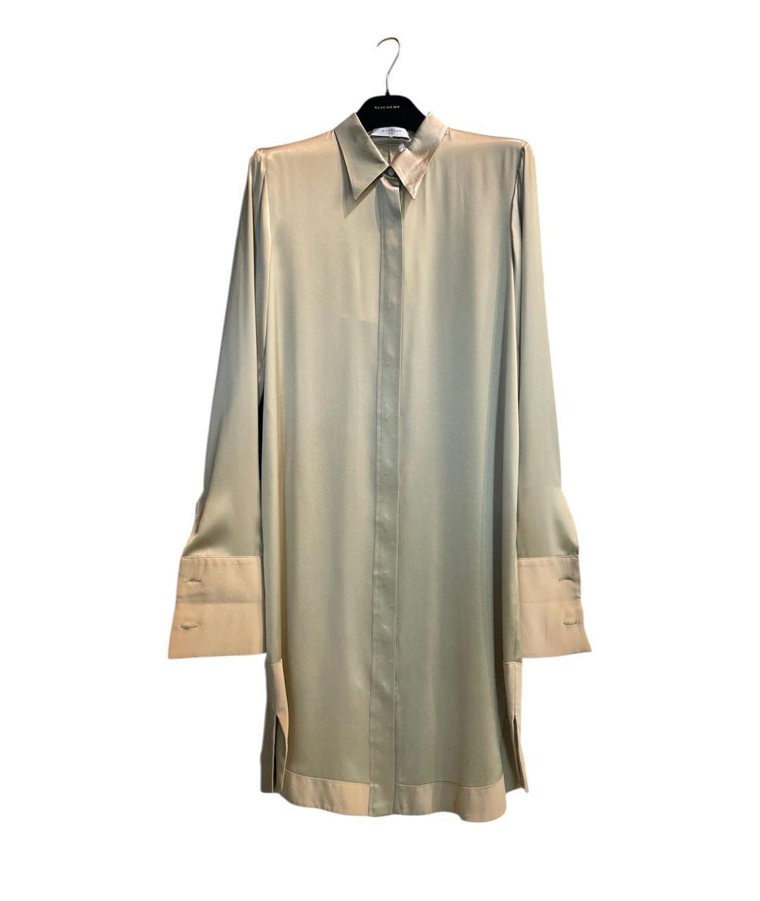 GIVENCHY Золотая шелковая рубашка, фото 2