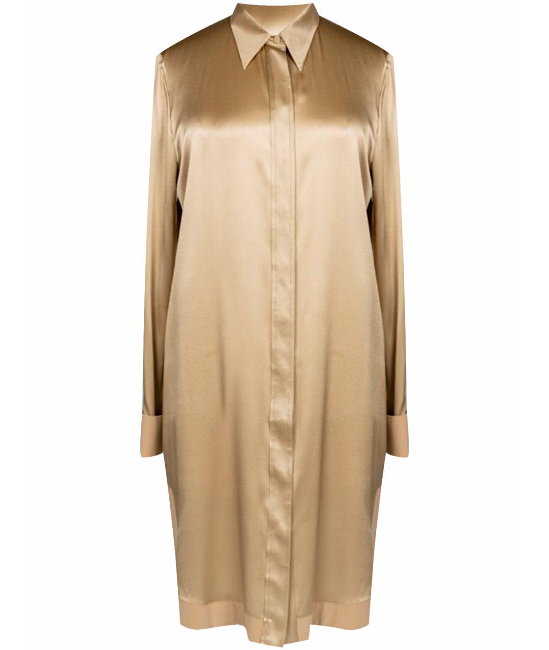 GIVENCHY Золотая шелковая рубашка, фото 1
